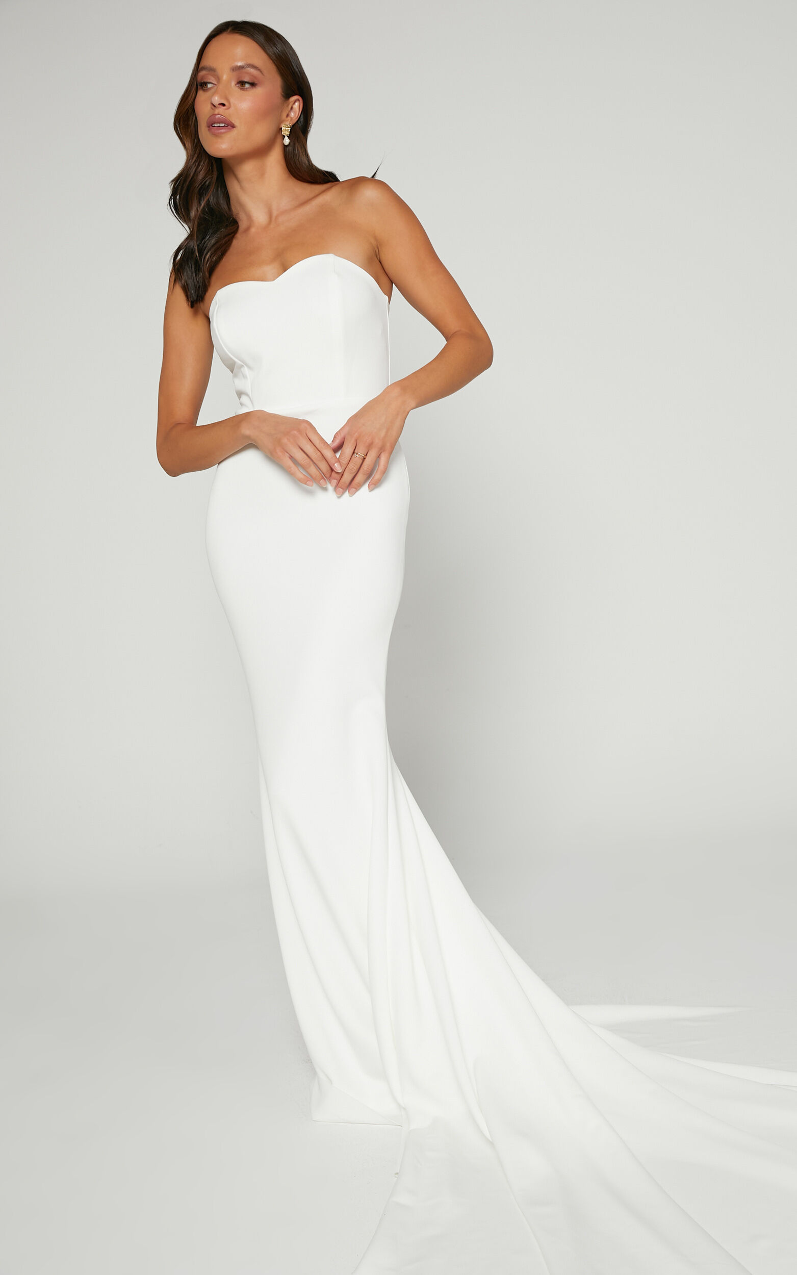 Vows For Life Bridal Gown - Strapless Mermaid Gown in White