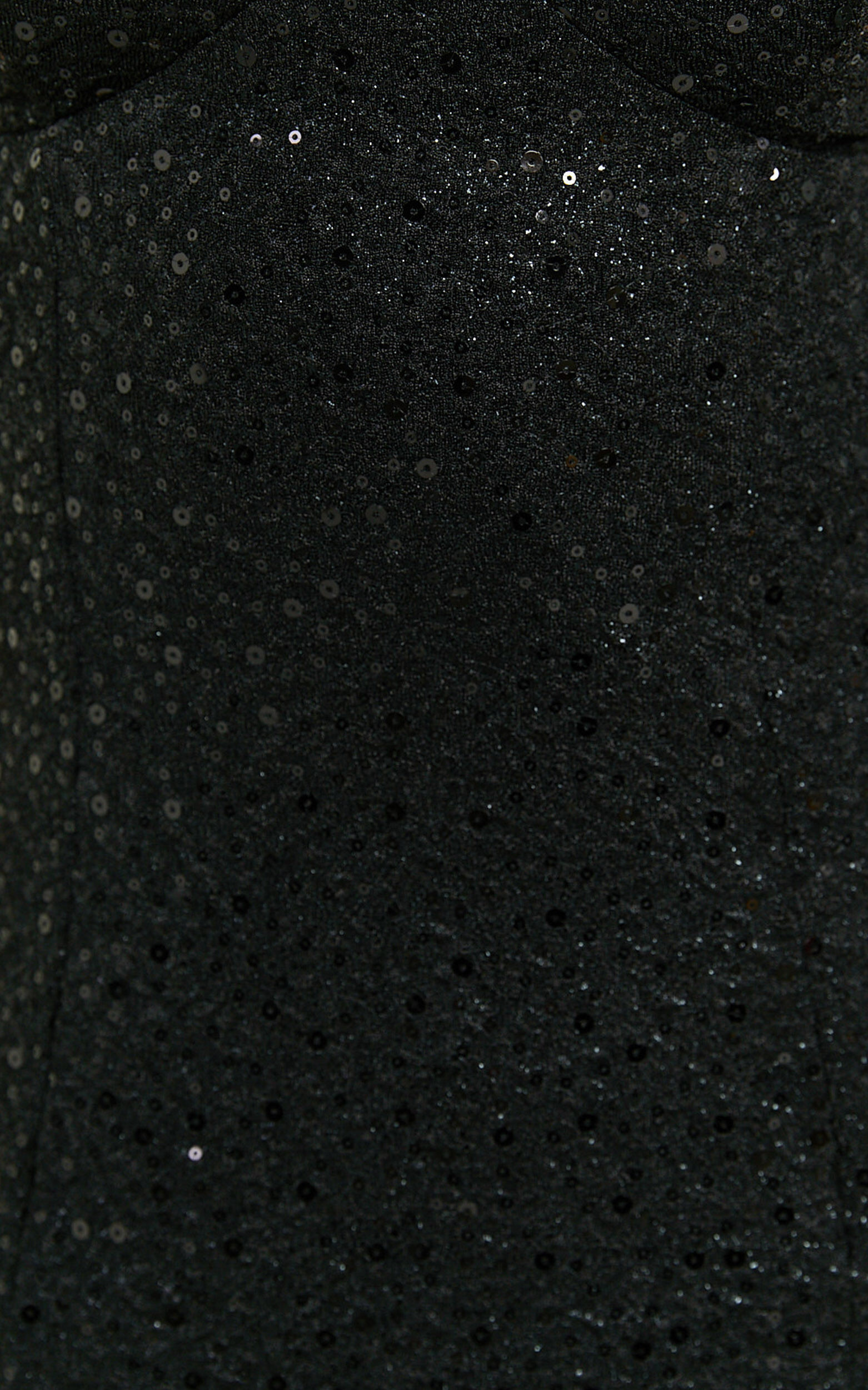 Arizza Midi Dress - Open Back Sequin Knit Dress in Black