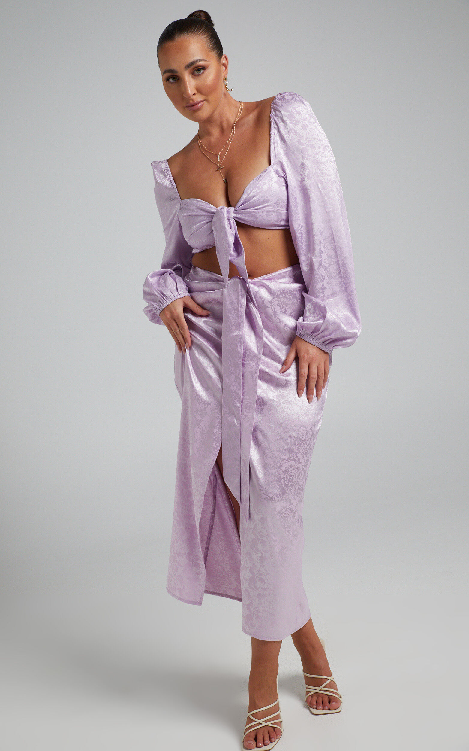 Runaway The Label - Roxie Midi Skirt in Lilac