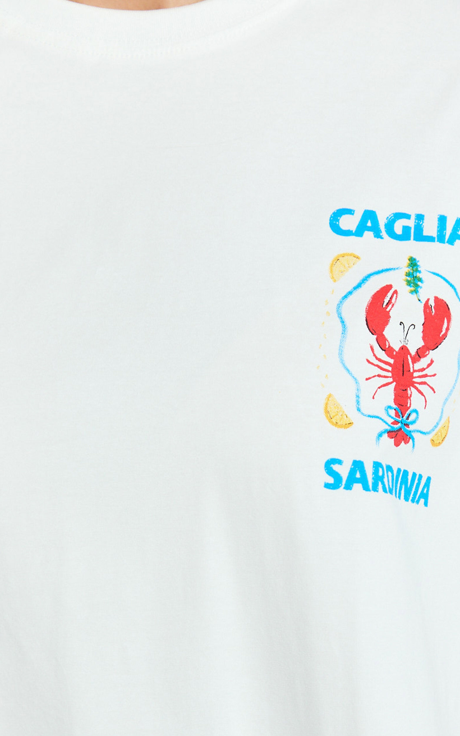 Hina Two Piece Set - Lobster T-Shirt Set in Red/White