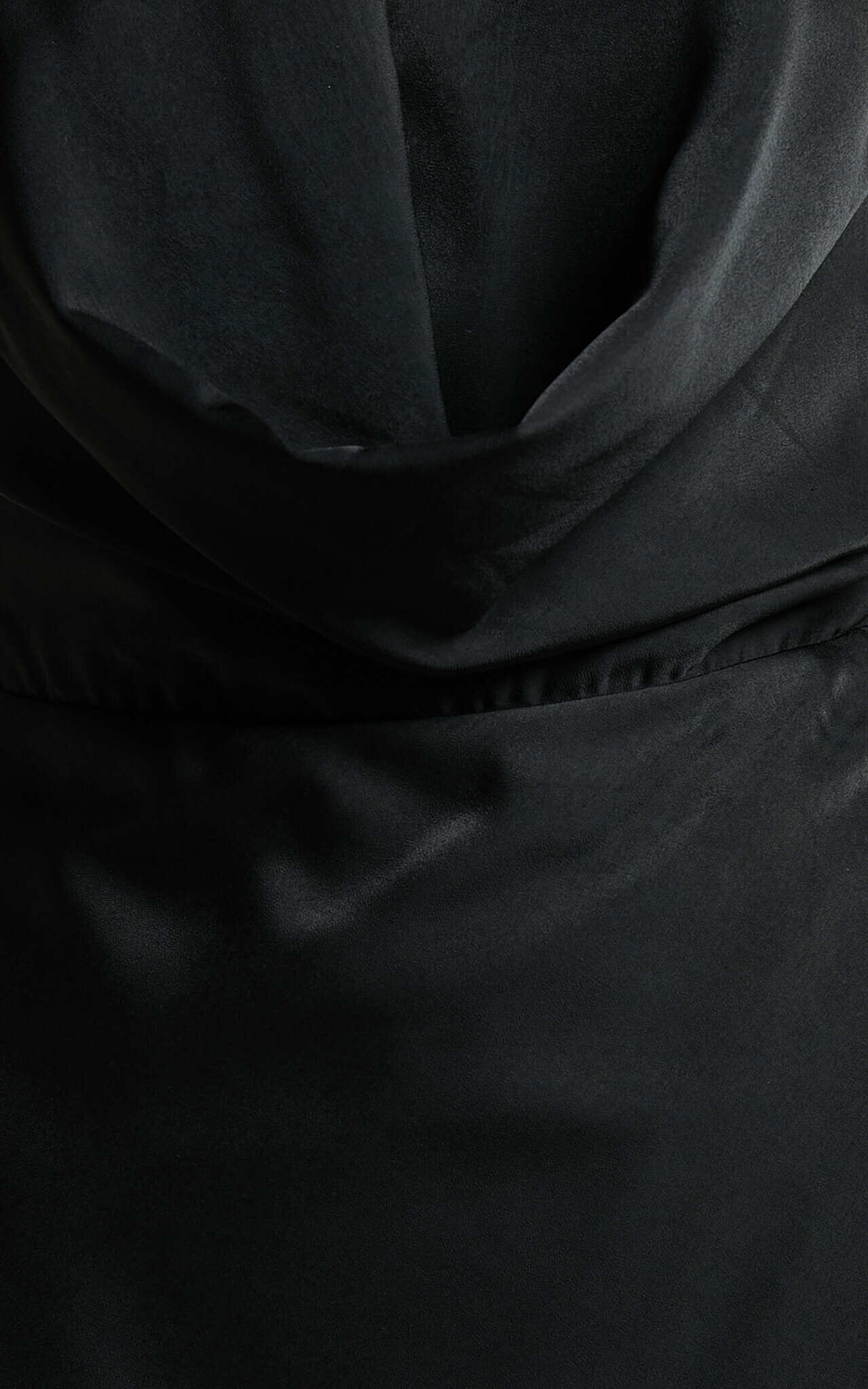 Helen Maxi Dress - Cowl Neck Slip in Black