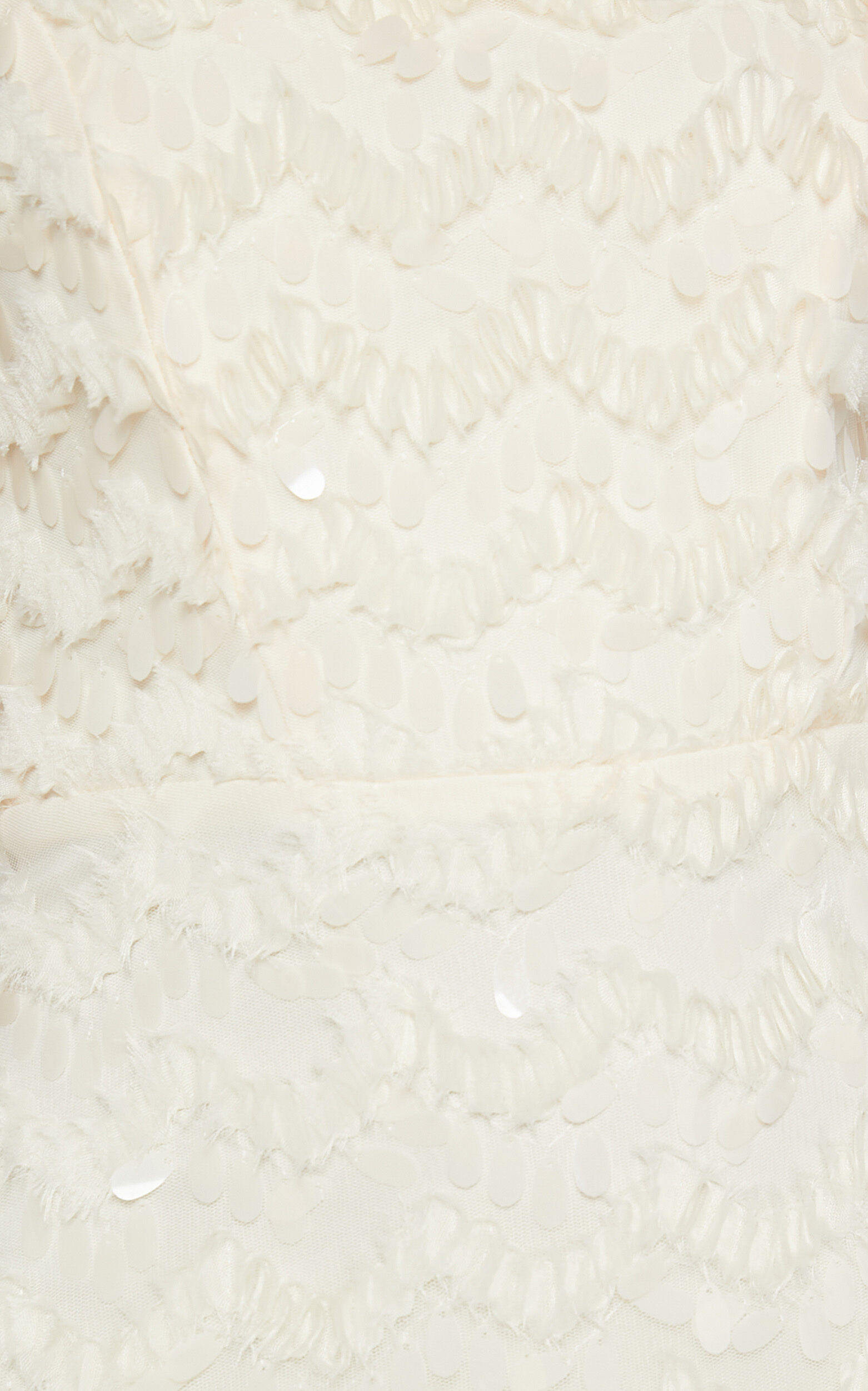 Nola Mini Dress - Strapless Sequin Dress in Cream