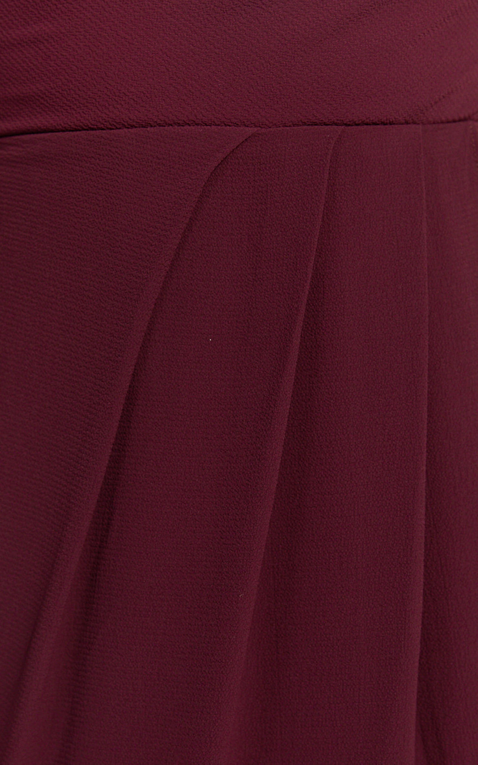 Wenalyn Midi Dress - Cowl Neck Draped Dress in Wine