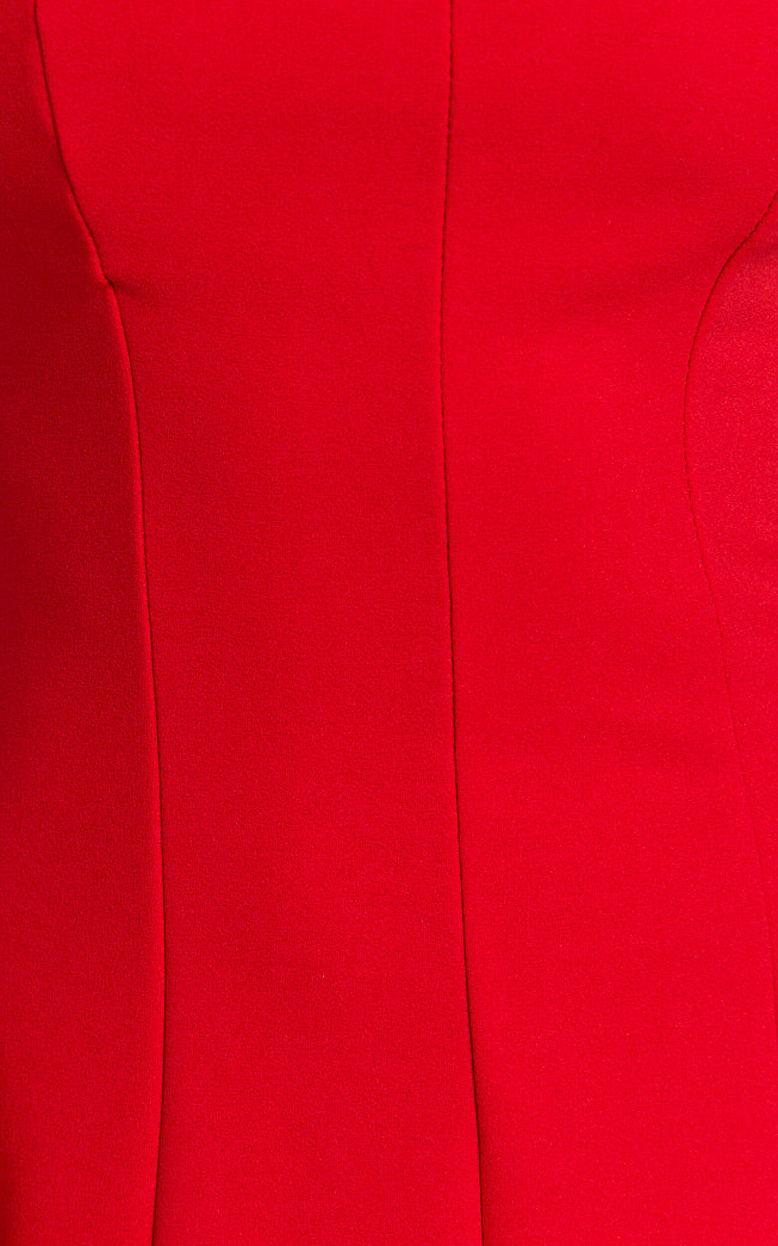 Pippa Mini Dress - Fit and Flare Babydoll Mini Dress in Red