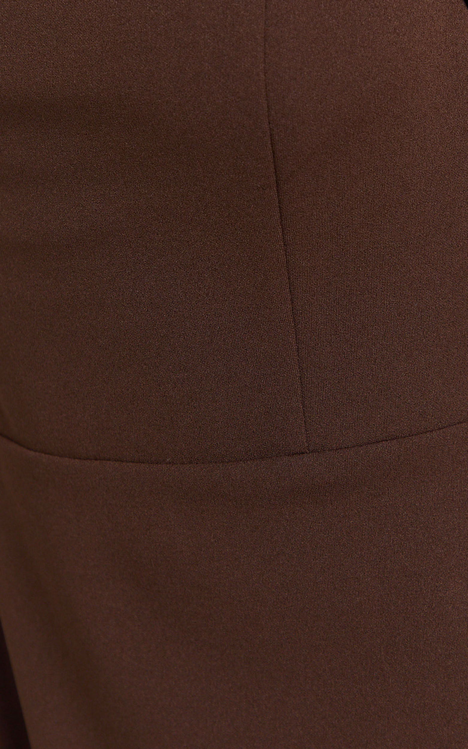 Salome Midi Dress - Halter Neck Column Dress in Chocolate