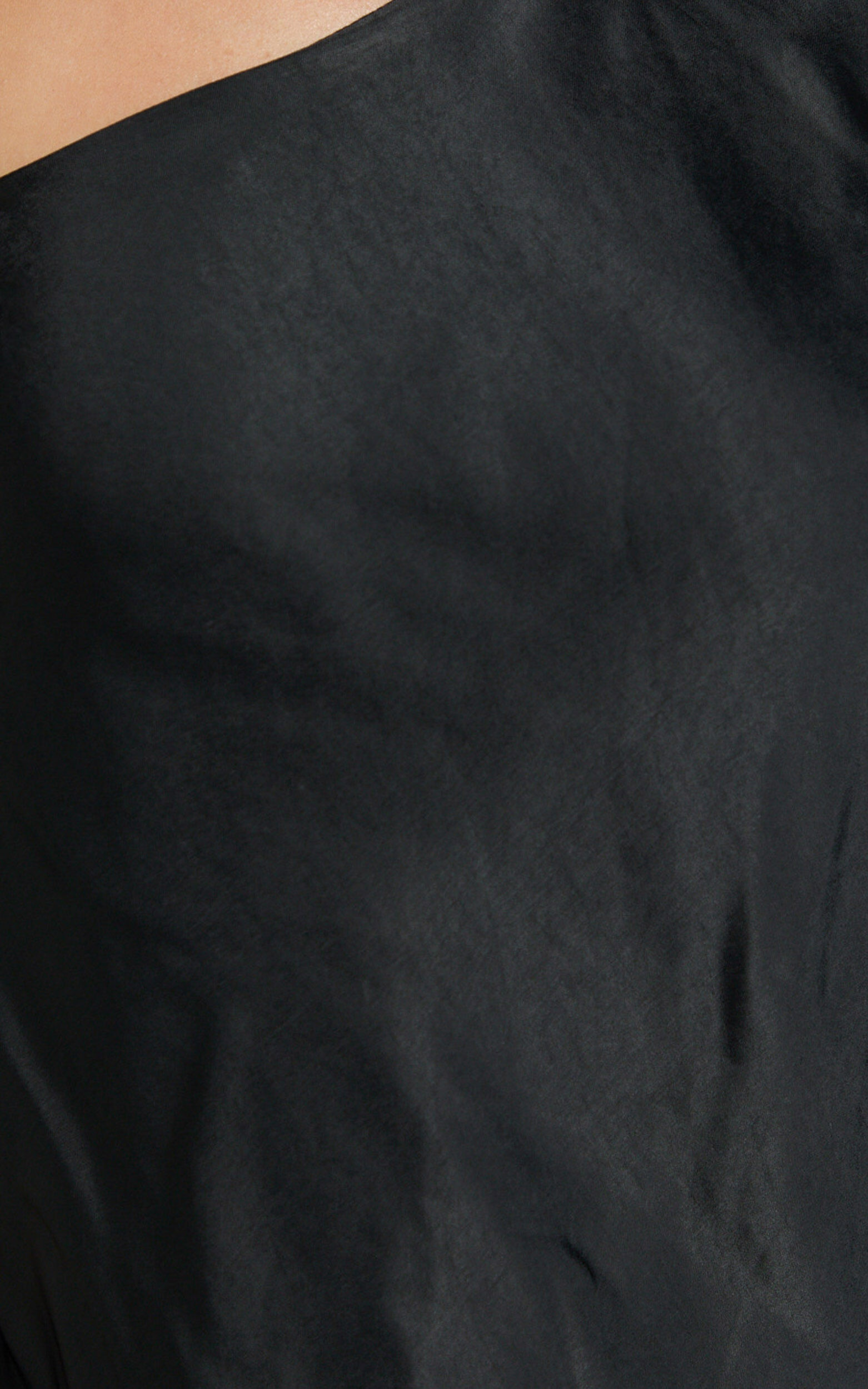 Karla Mini Dress - One Shoulder Long Sleeve Dress in Black