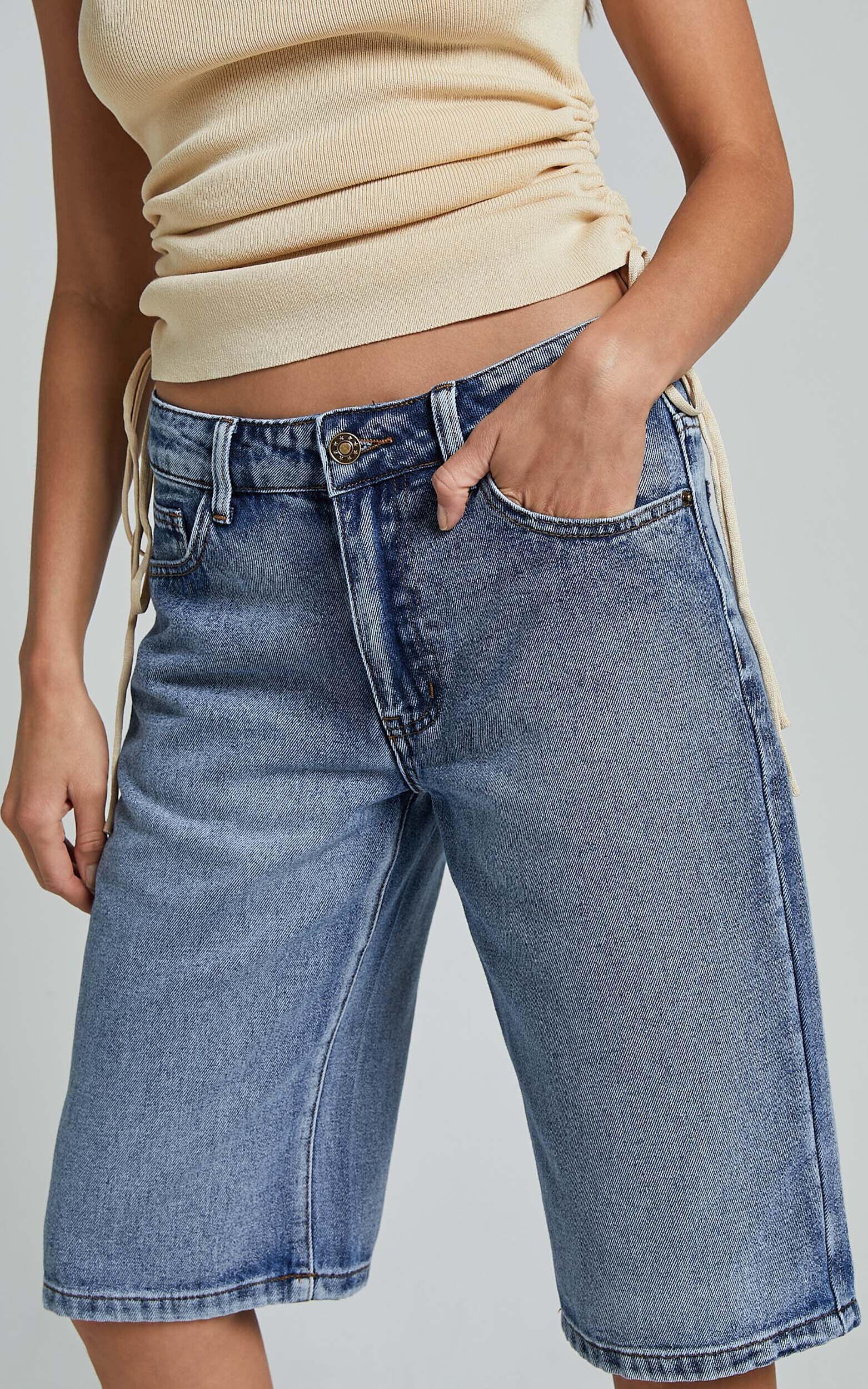 Lioness - Kurt Culottes Shorts in BLUE ACID