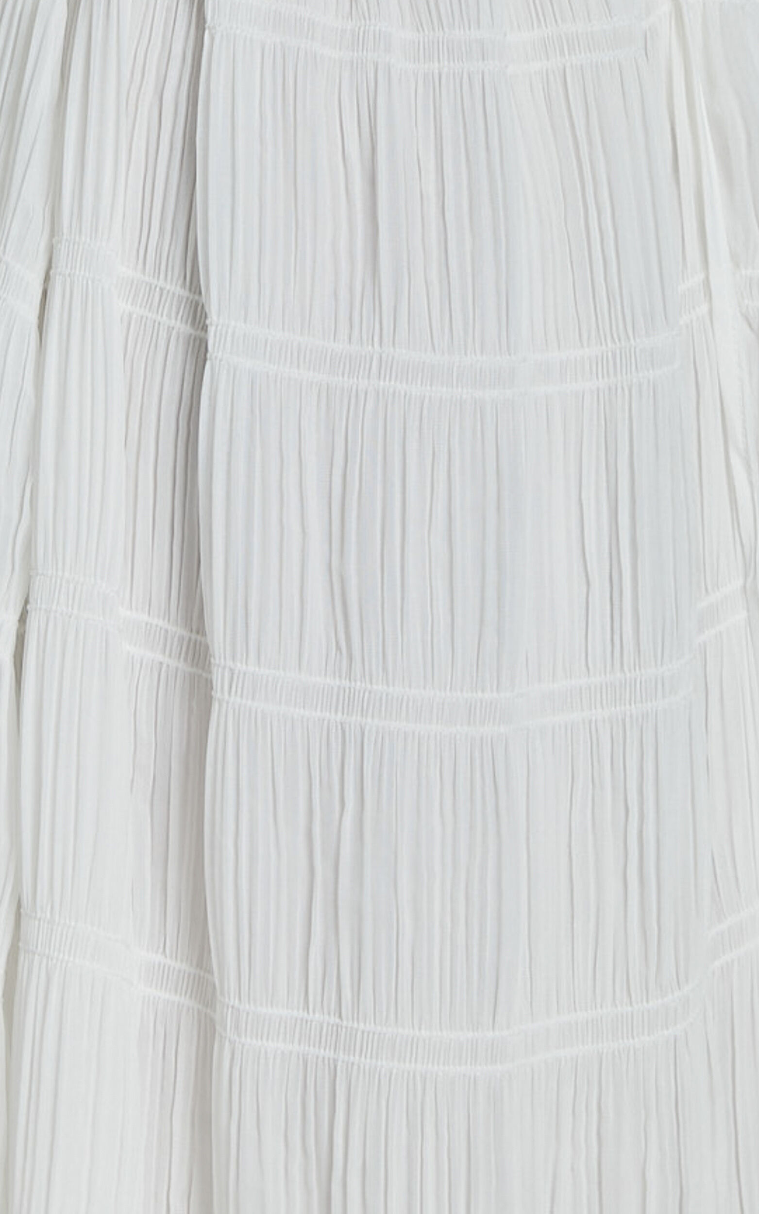 Cade Maxi Dress - High Neck Sleeveless A Line Dress in White