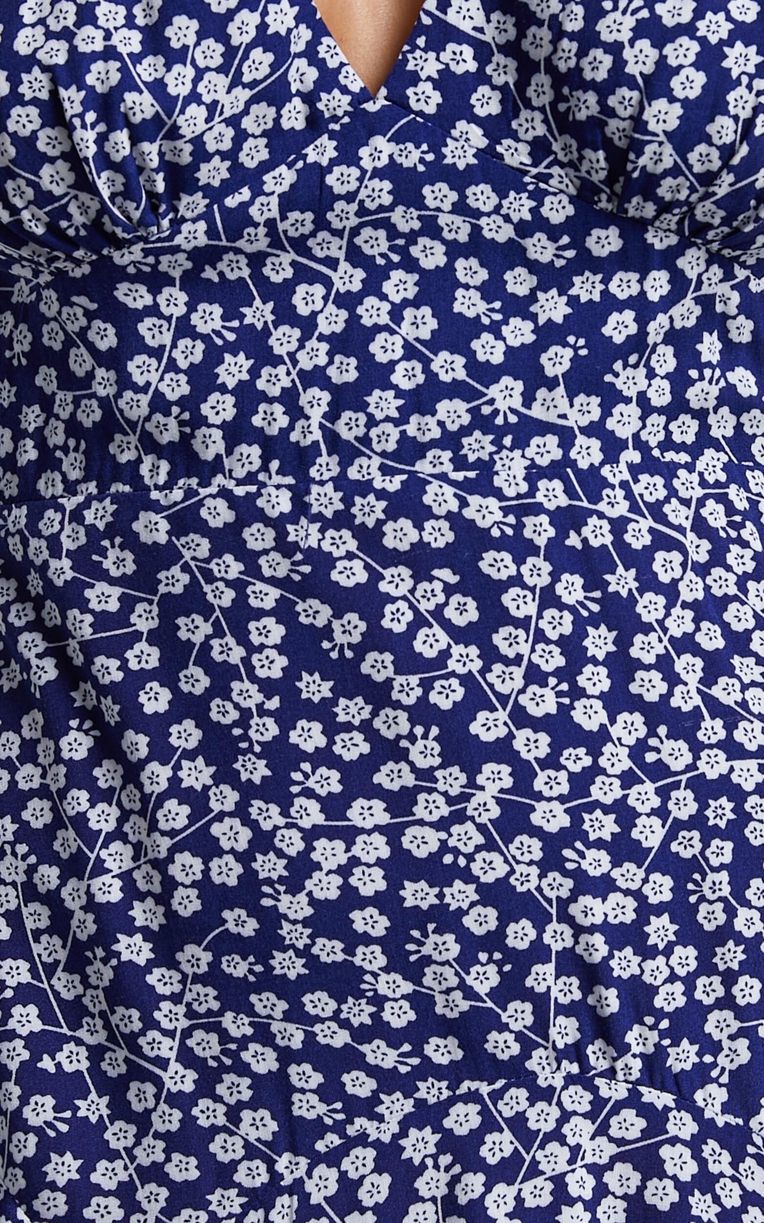 Bettina Mini Dress - Short Sleeve Dress in Navy