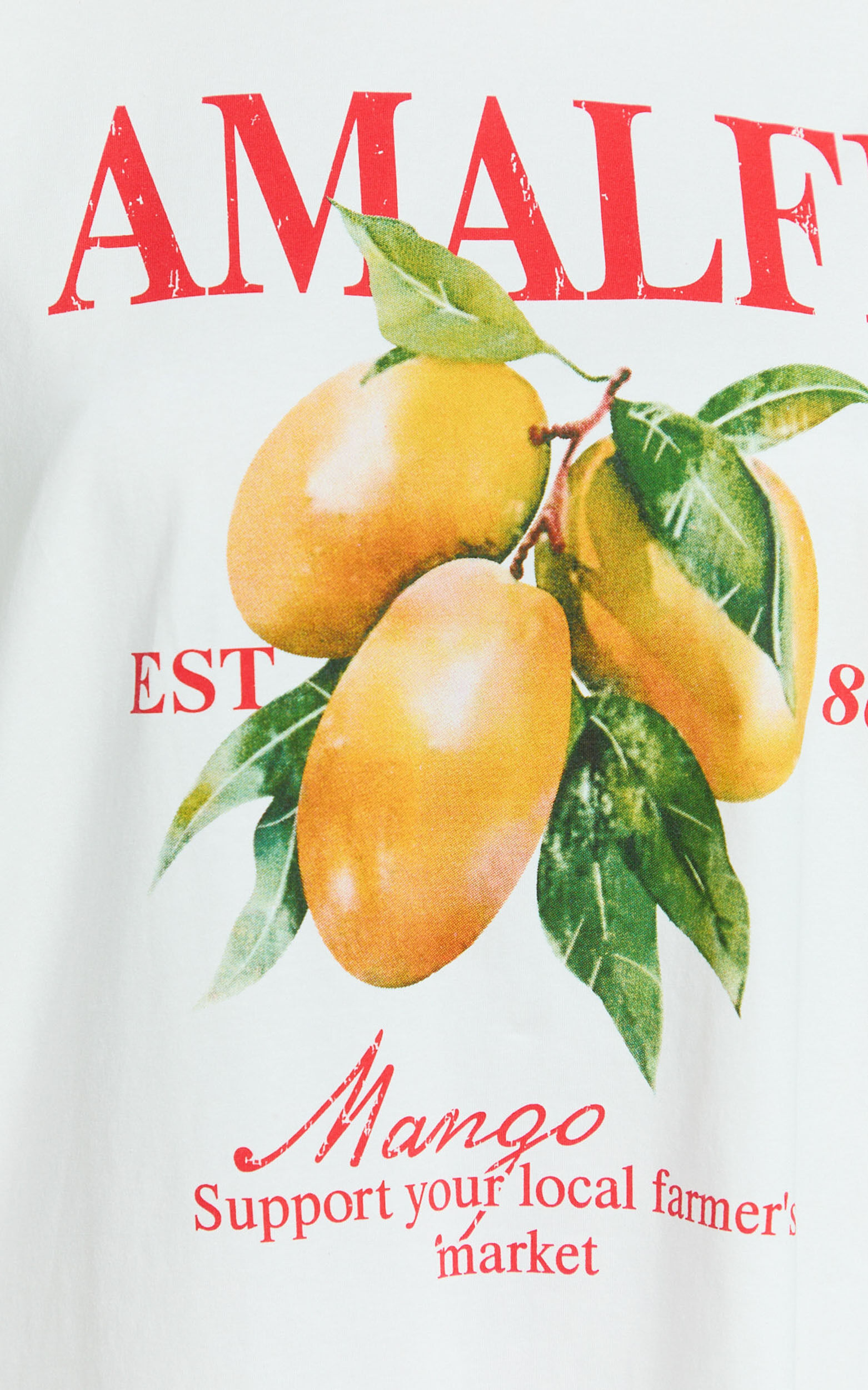 Aurella Two Piece Set - Amalfi T-Shirt Set in White/Red