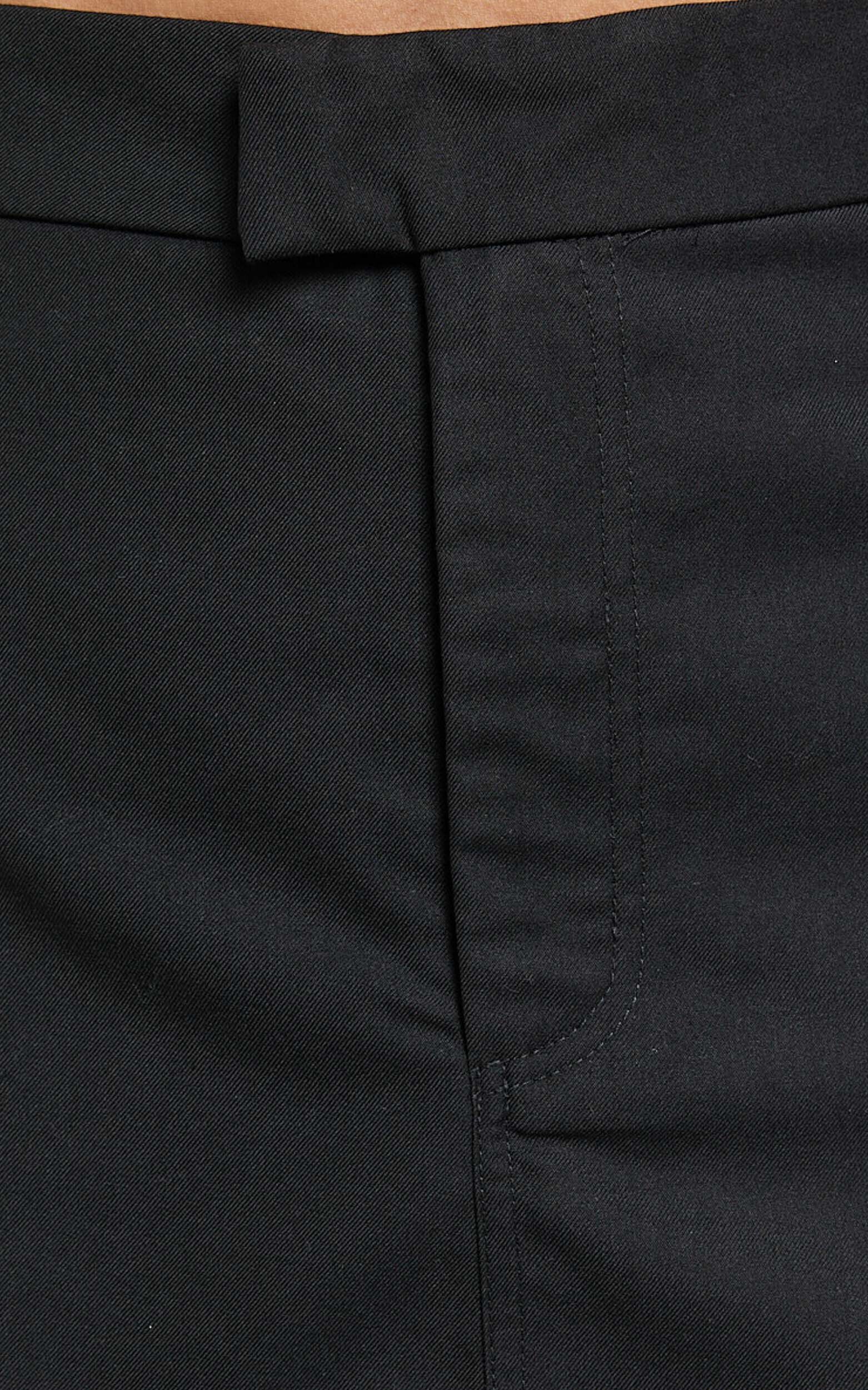 Desi Mini Skirt - Tailored Mid Waisted Skirt in Black