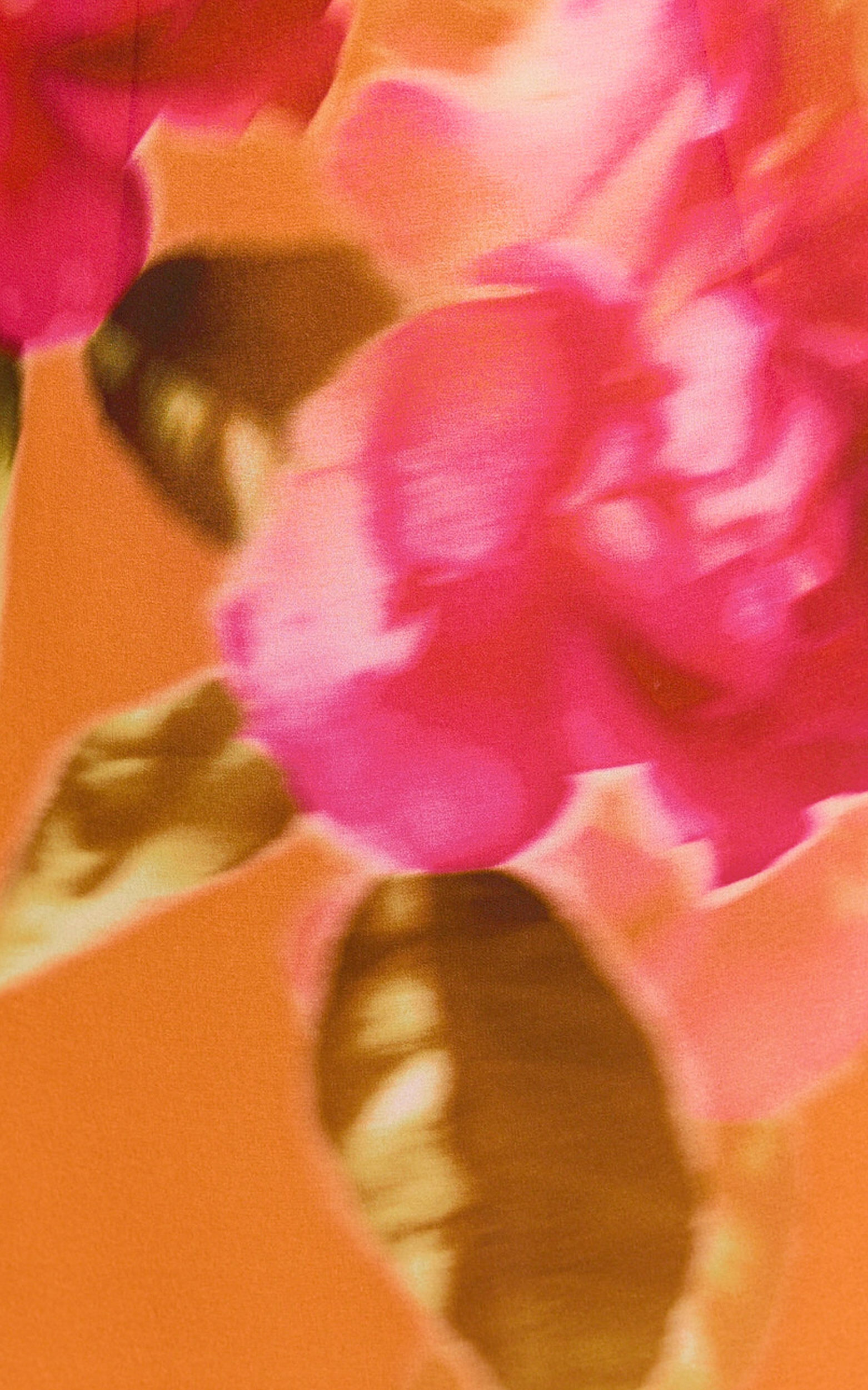 Theadore Maxi Dress - One Shoulder Asymmetric Hem Dress in Tropical Sunset