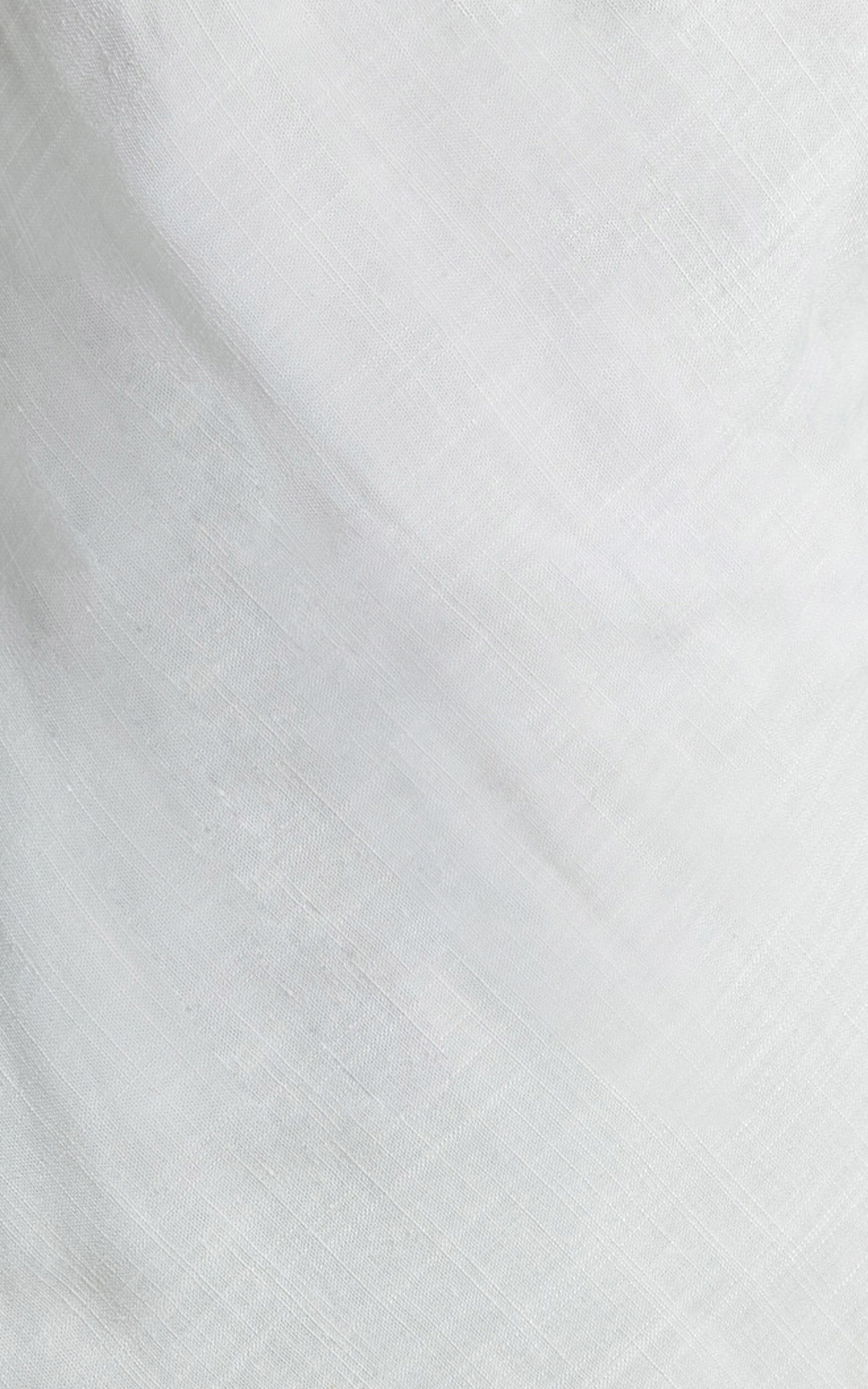 Cyrena Maxi Dress - Linen Halter Neck Sleeveless Slip Dress in Off White