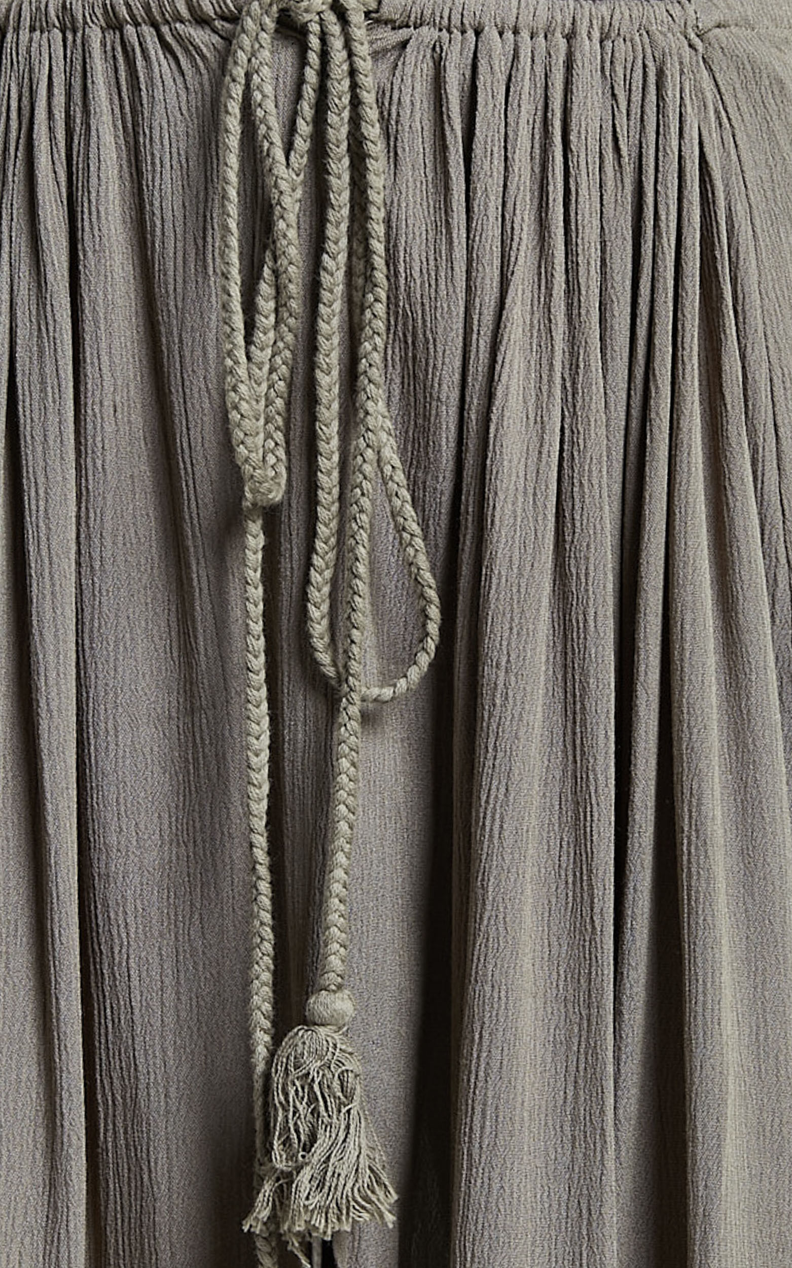 Under The Twilight Maxi Skirt - Thigh Split Skirt in Olive