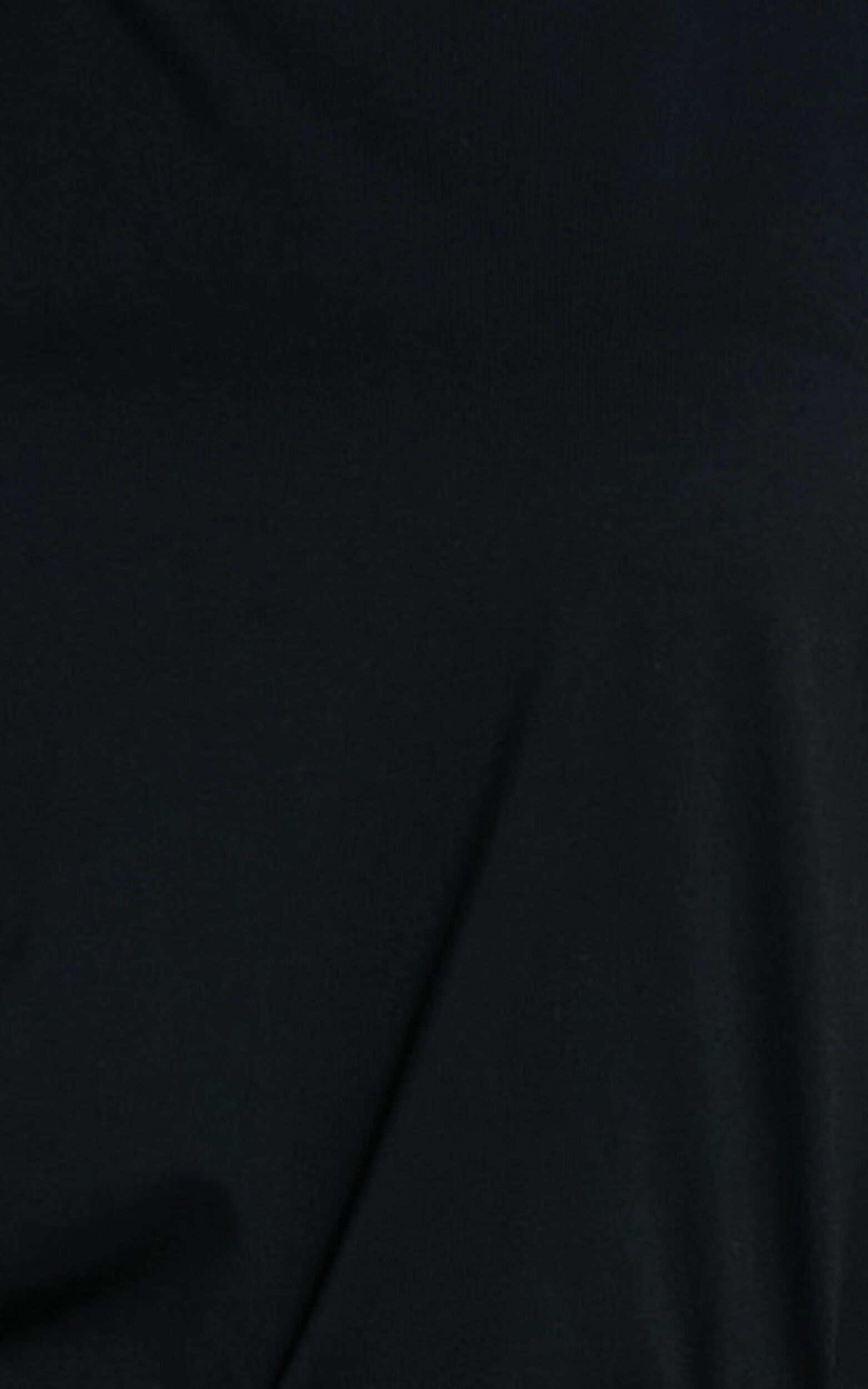 Gia Tee - High Neck Tshirt in Washed Black