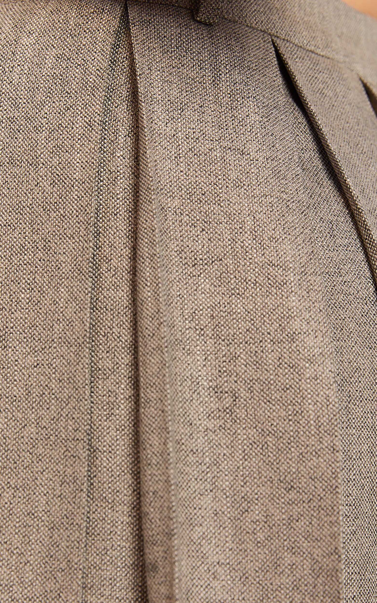 Andie Mini Skirt - Tailored Pleated Mini Skirt in Grey