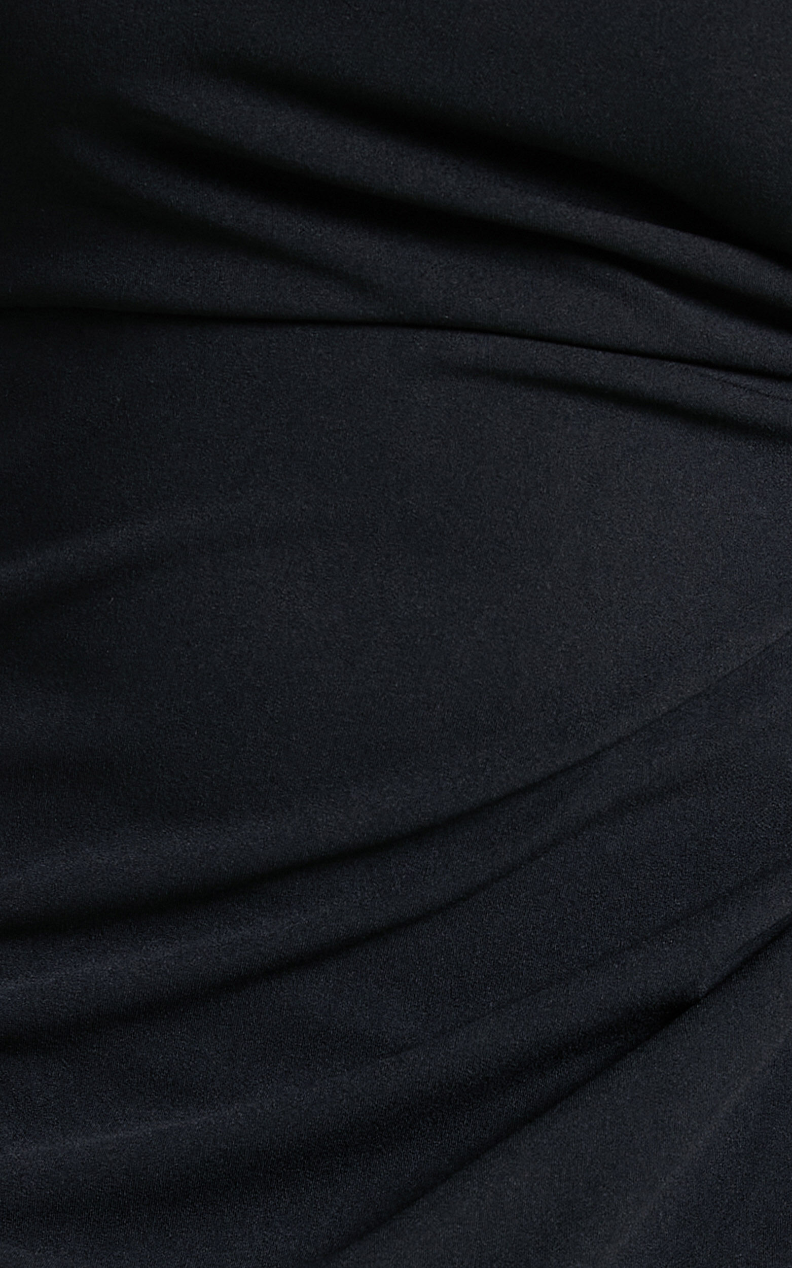 Jayra Midi Dress - Strapless Wrap Front Dress in Black