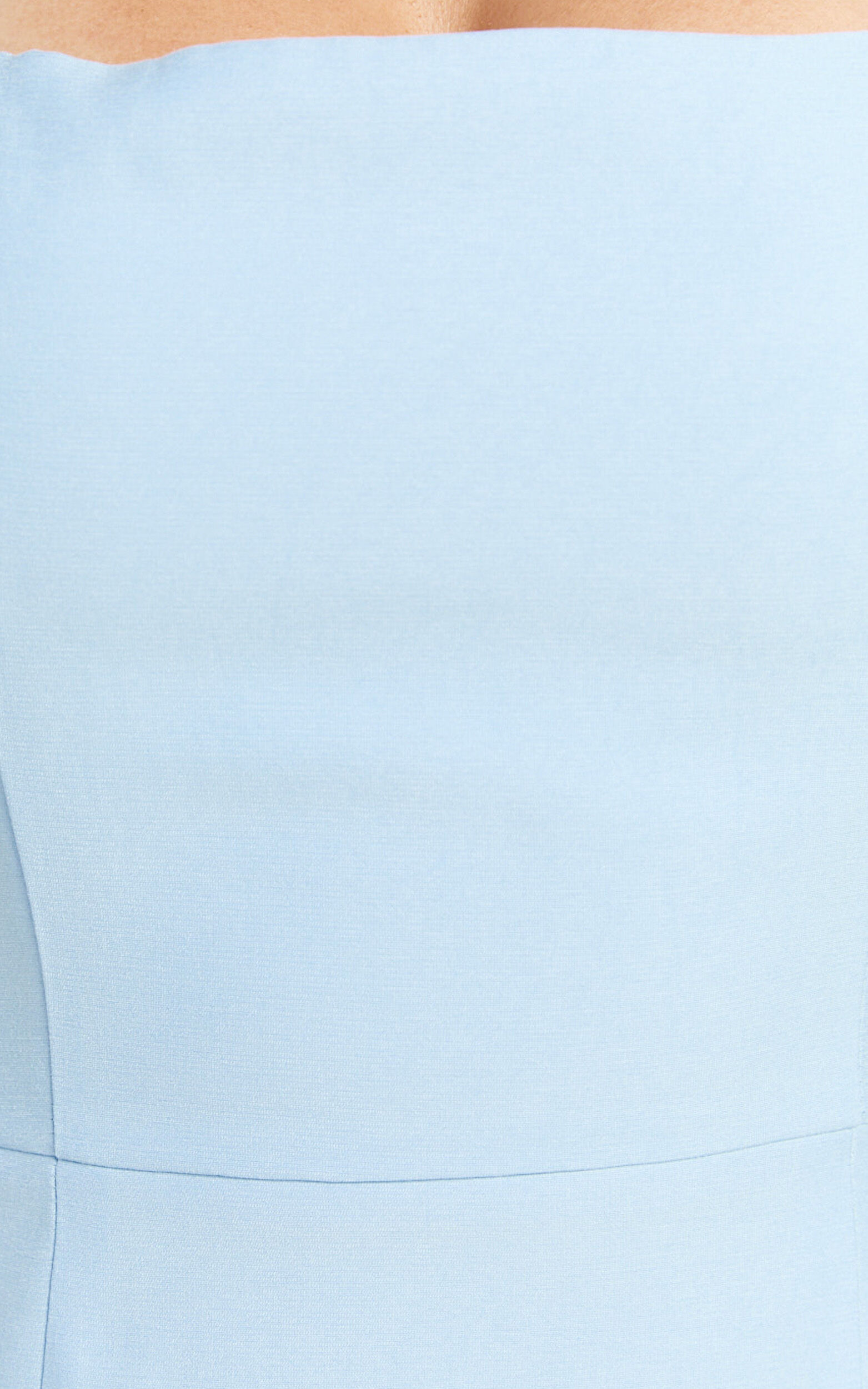 Darcy Midi Dress - Halter Fitted Side Split Dress in Blue