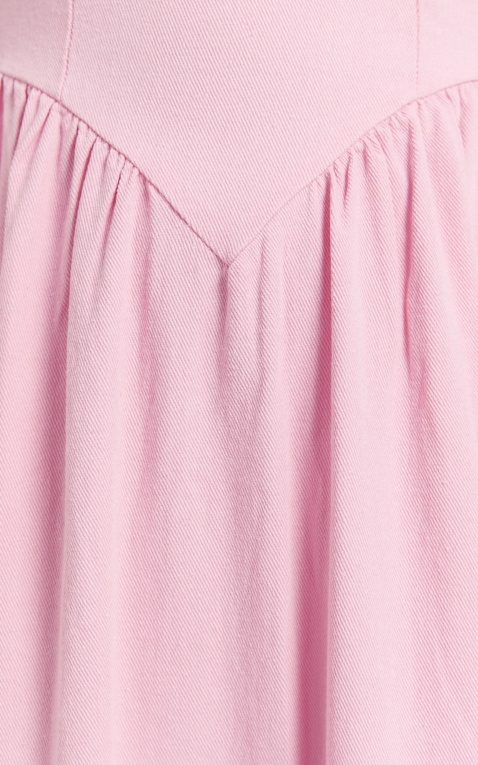 Rhaziya Midi Dress - Sleeveless Straight Neck Fit and Flare Dress in Pink