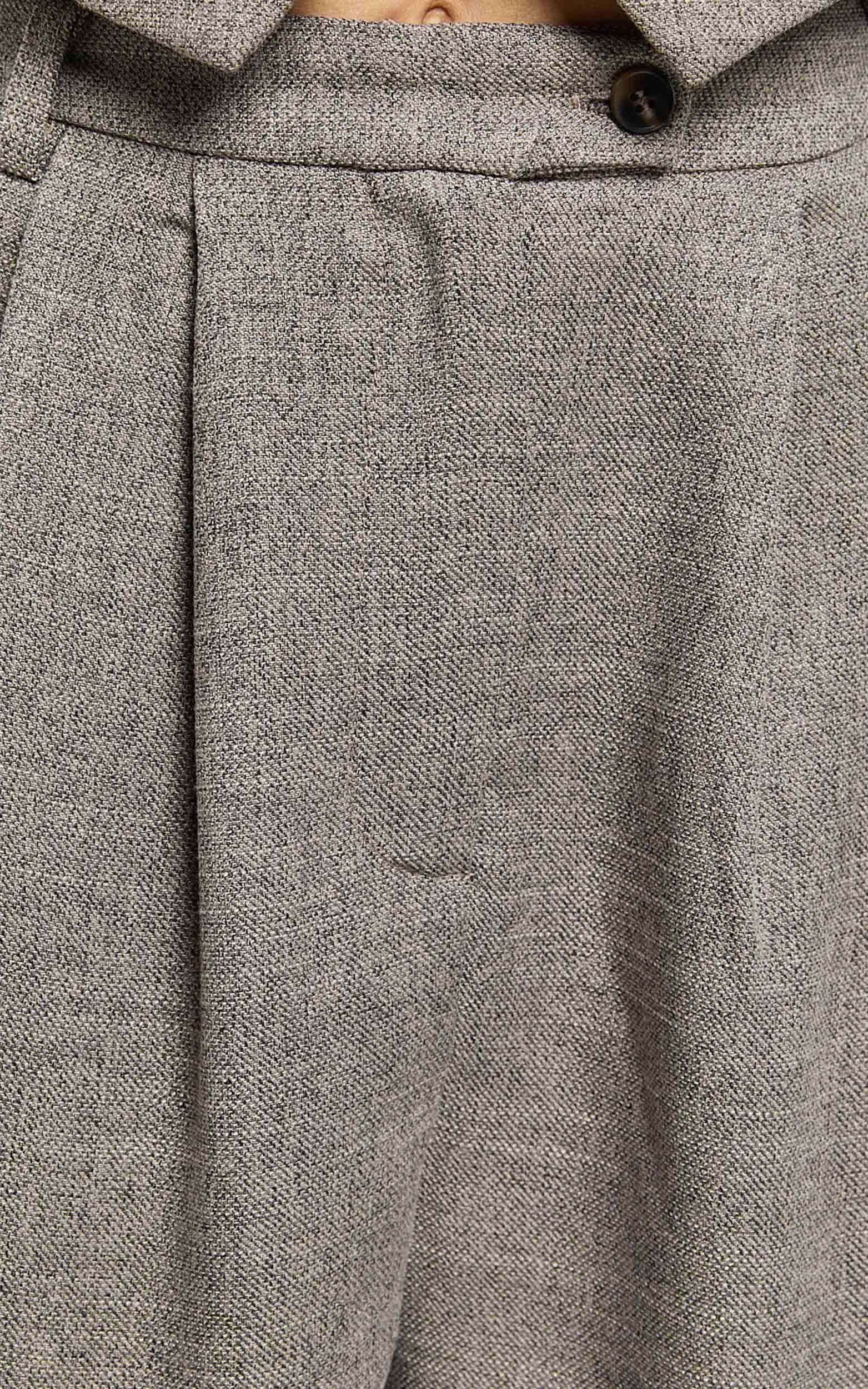 Andie Pants - High Waist Tailored Pants in Grey