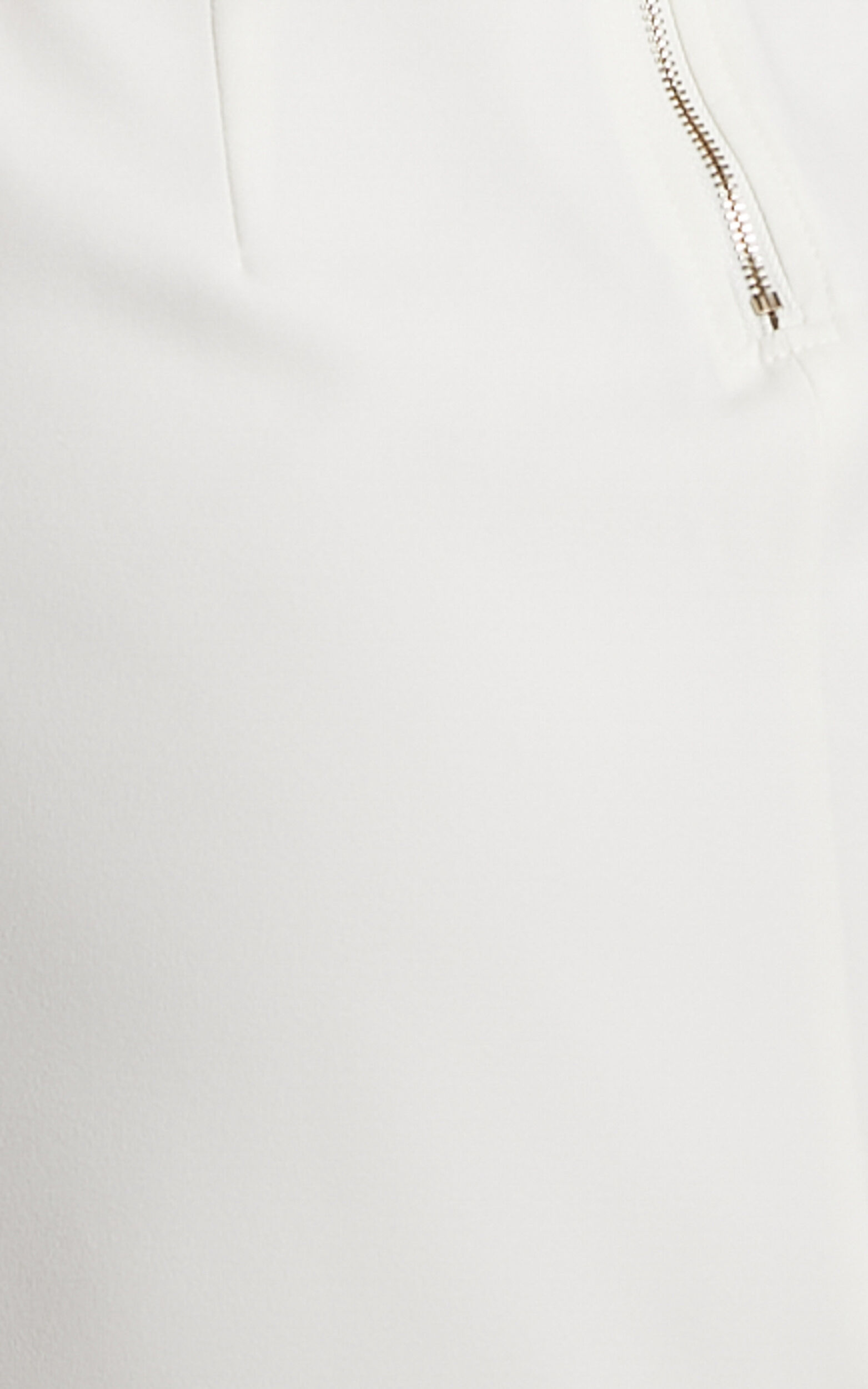 Bonne Mini Dress - Strapless Corset Side Split Dress in White