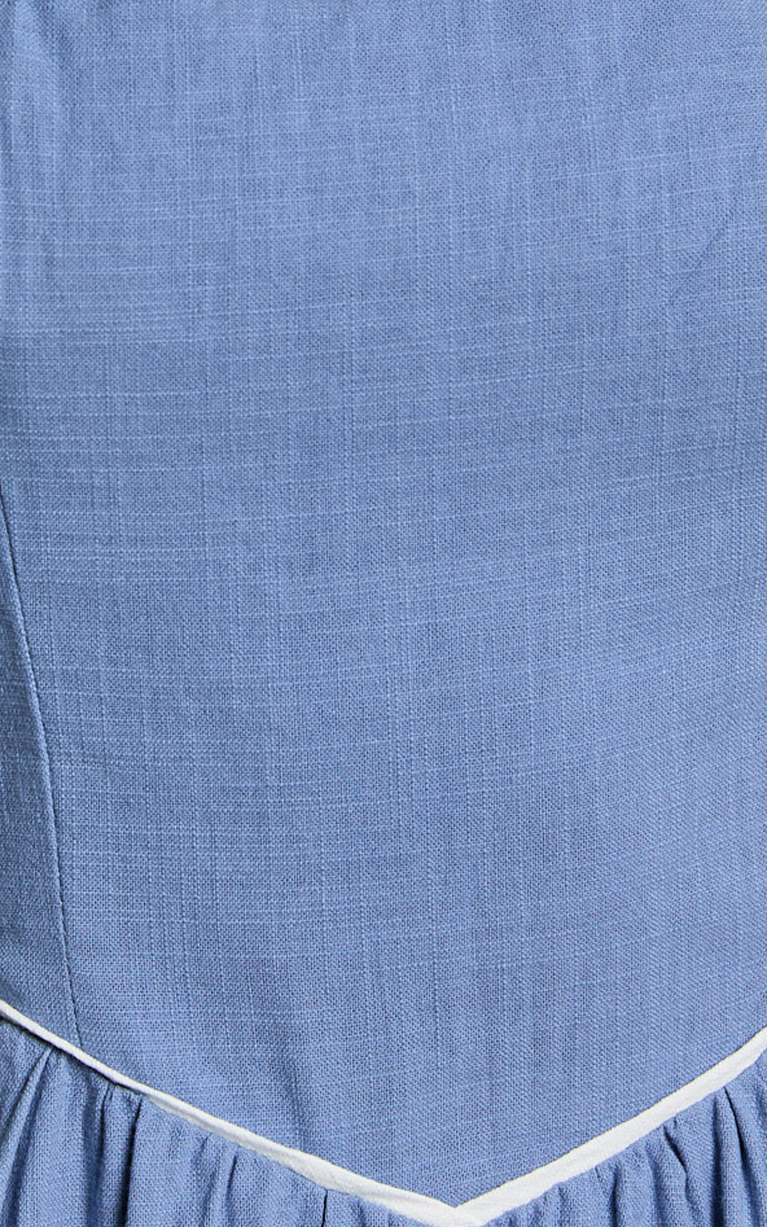 Jesse Midi Dress - Halter Neck Back Tie Dress in Blue