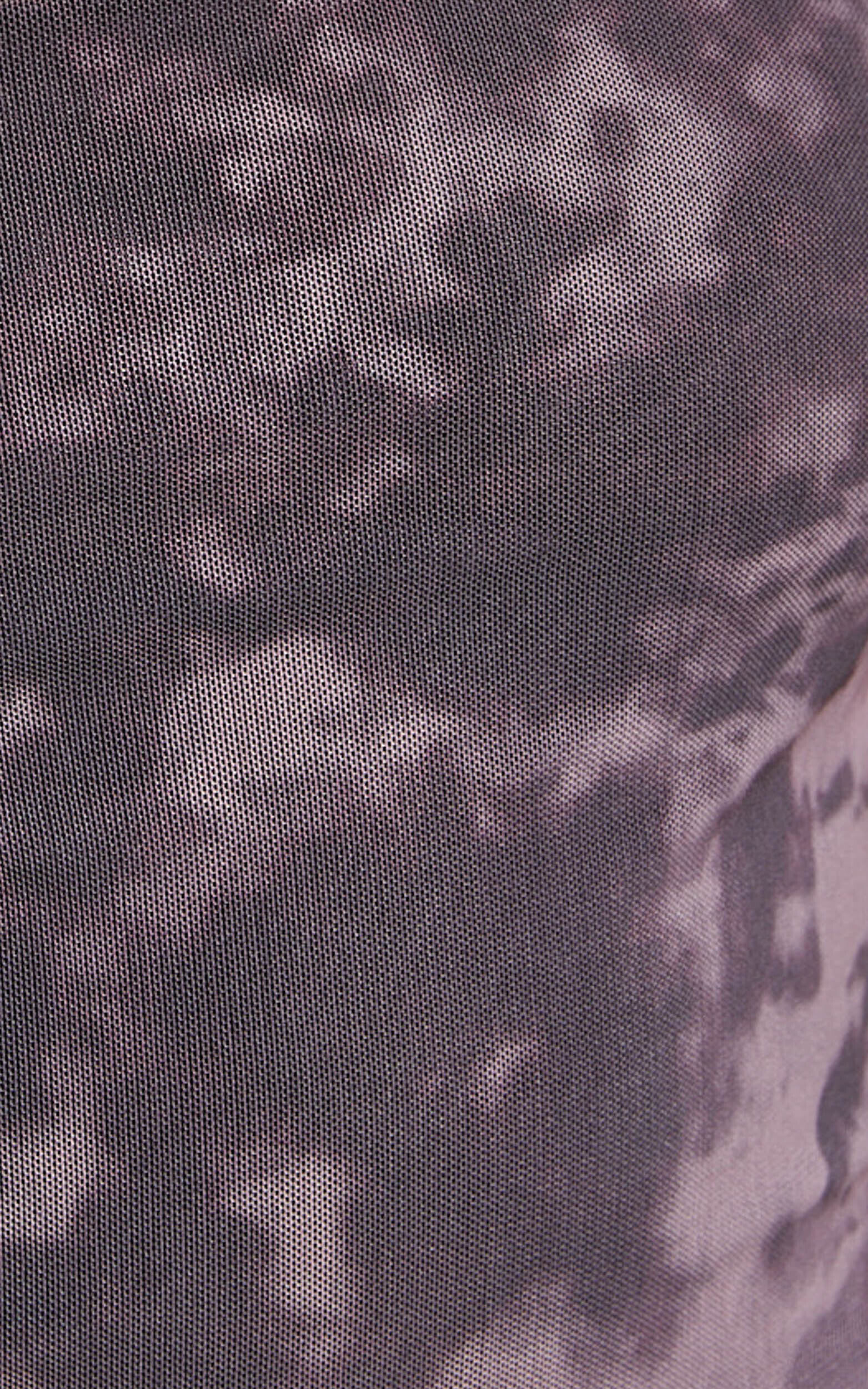 Teagan Midi Dress - Strappy Mesh Slip Dress in Plum