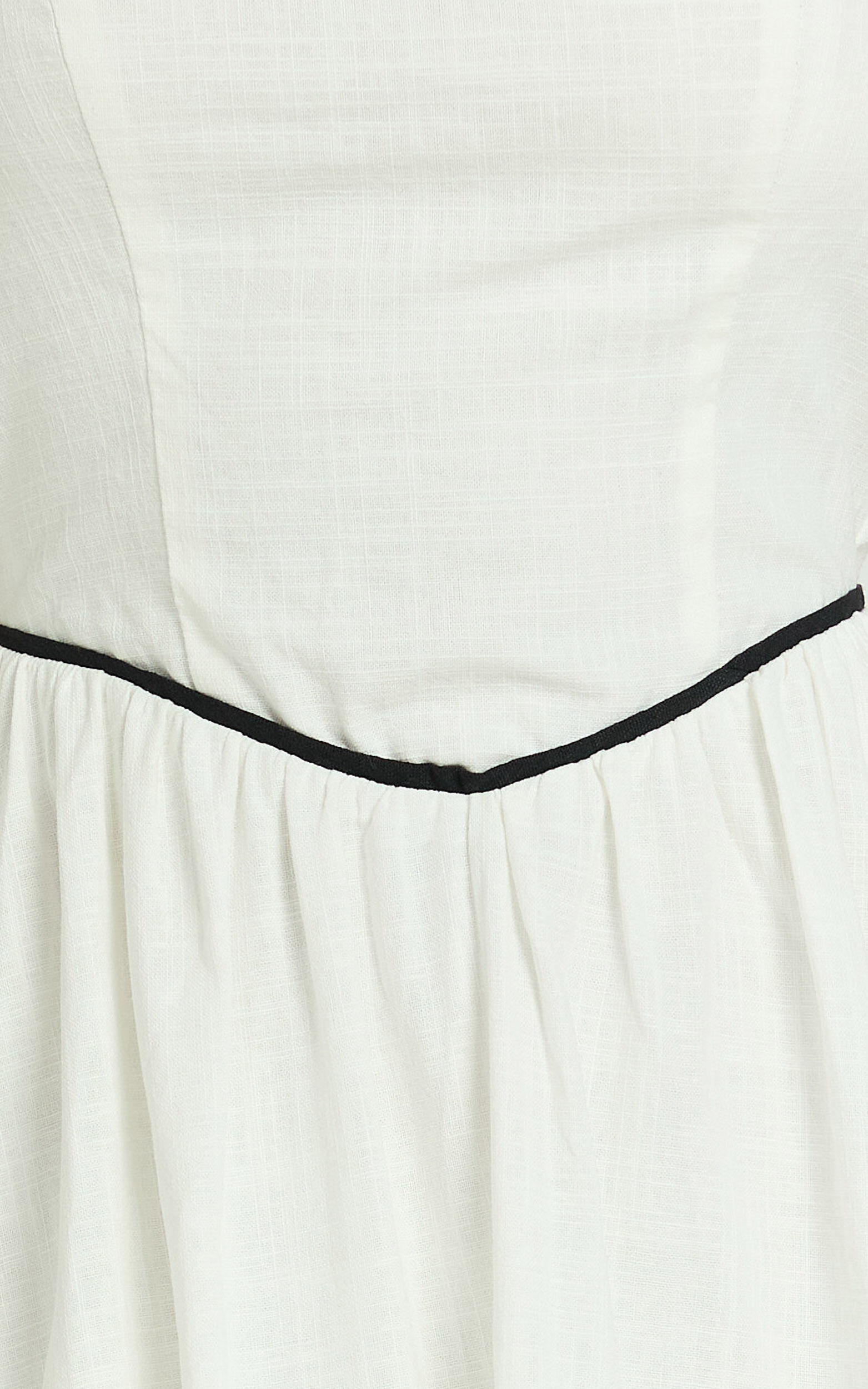 Jesse Midi Dress - Halter Neck Back Tie Dress in White