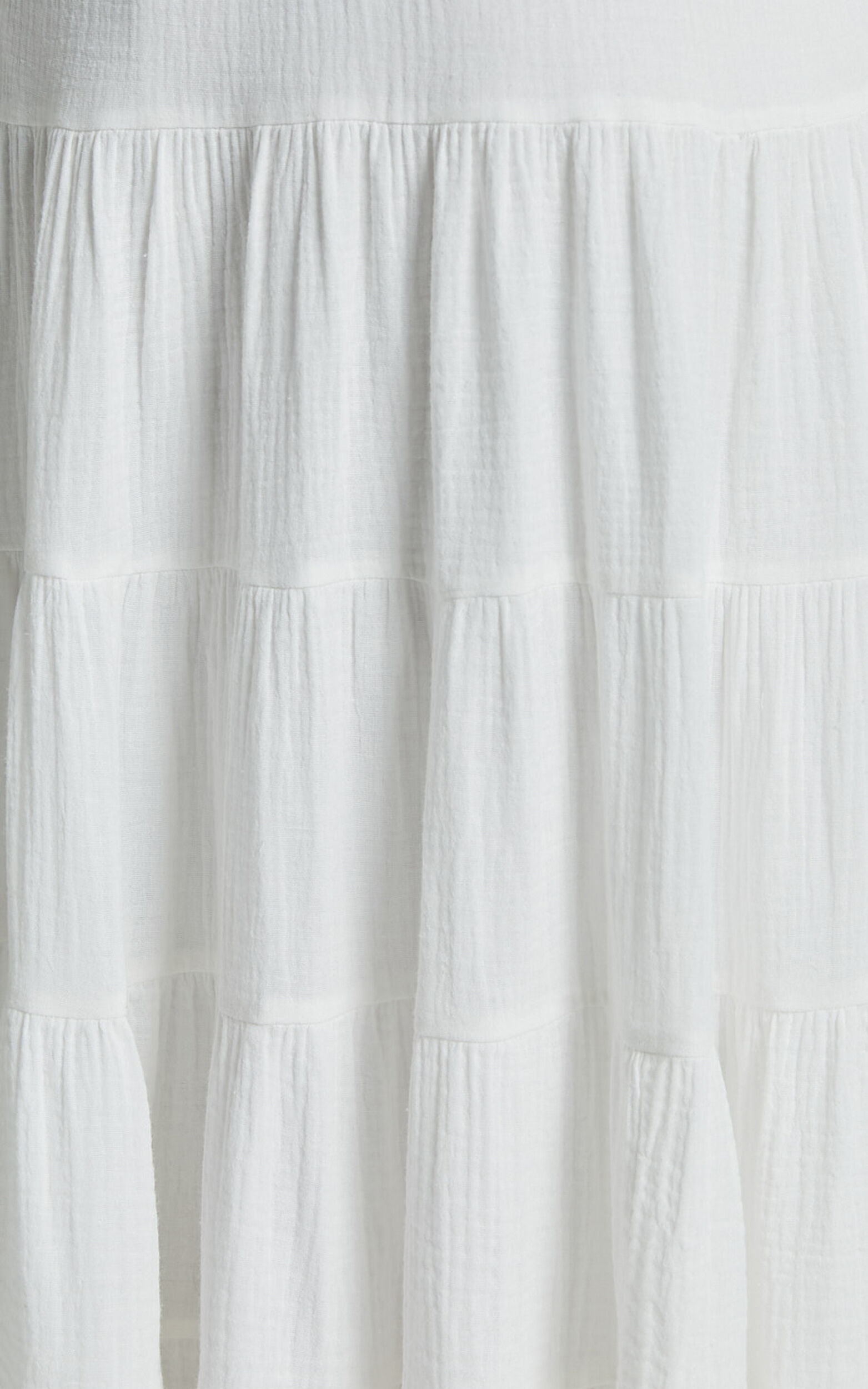 Jodilou Midi Dress - Halter Tiered Dress in White