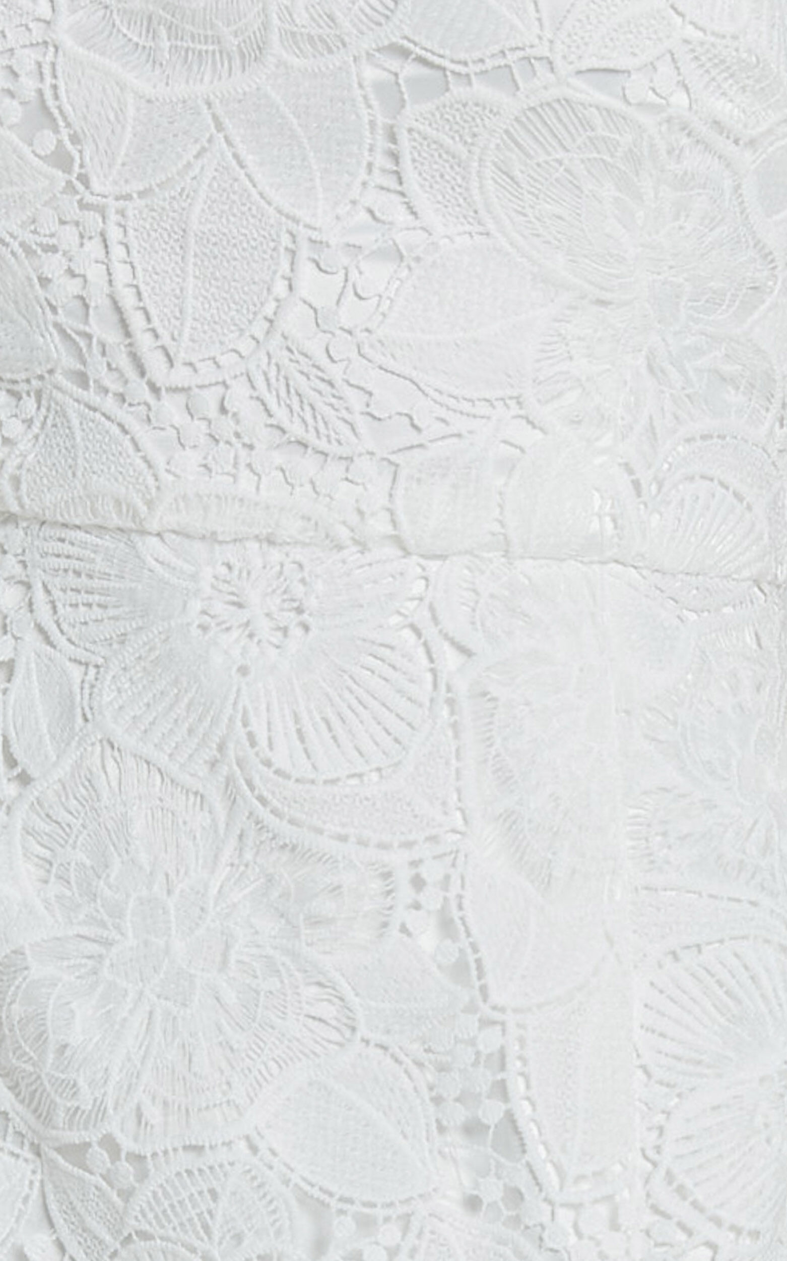 Jenny Mini Dress - One Shoulder Side Cut Out Lace Dress in White