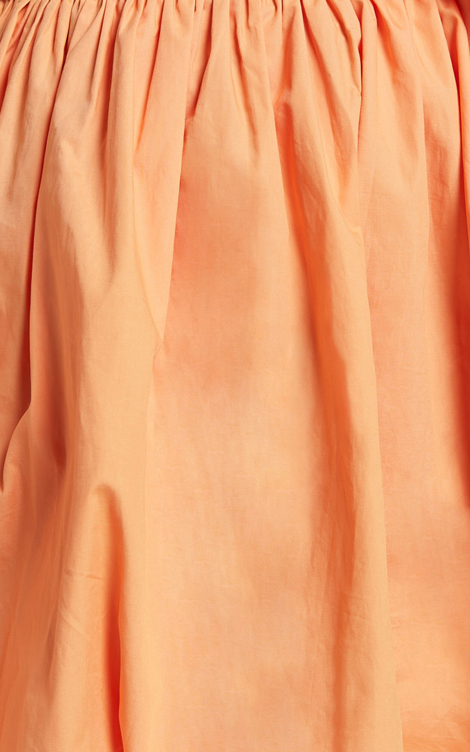 Jovette Mini Dress - One Shoulder Tie Waist Bubble Hem Dress in Apricot