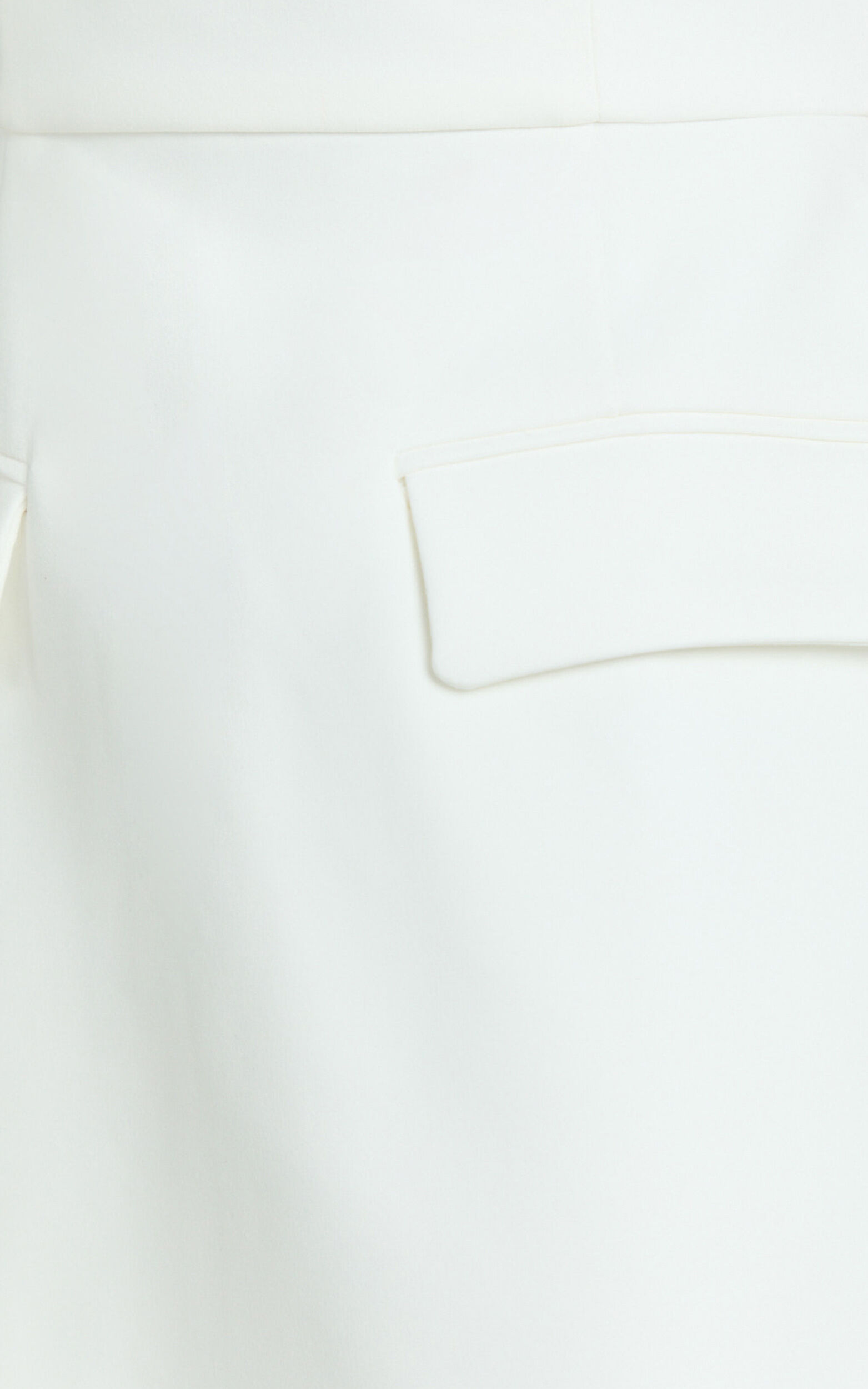 Garrett Mini Dress - Square Neck Fit And Flare Dress in White