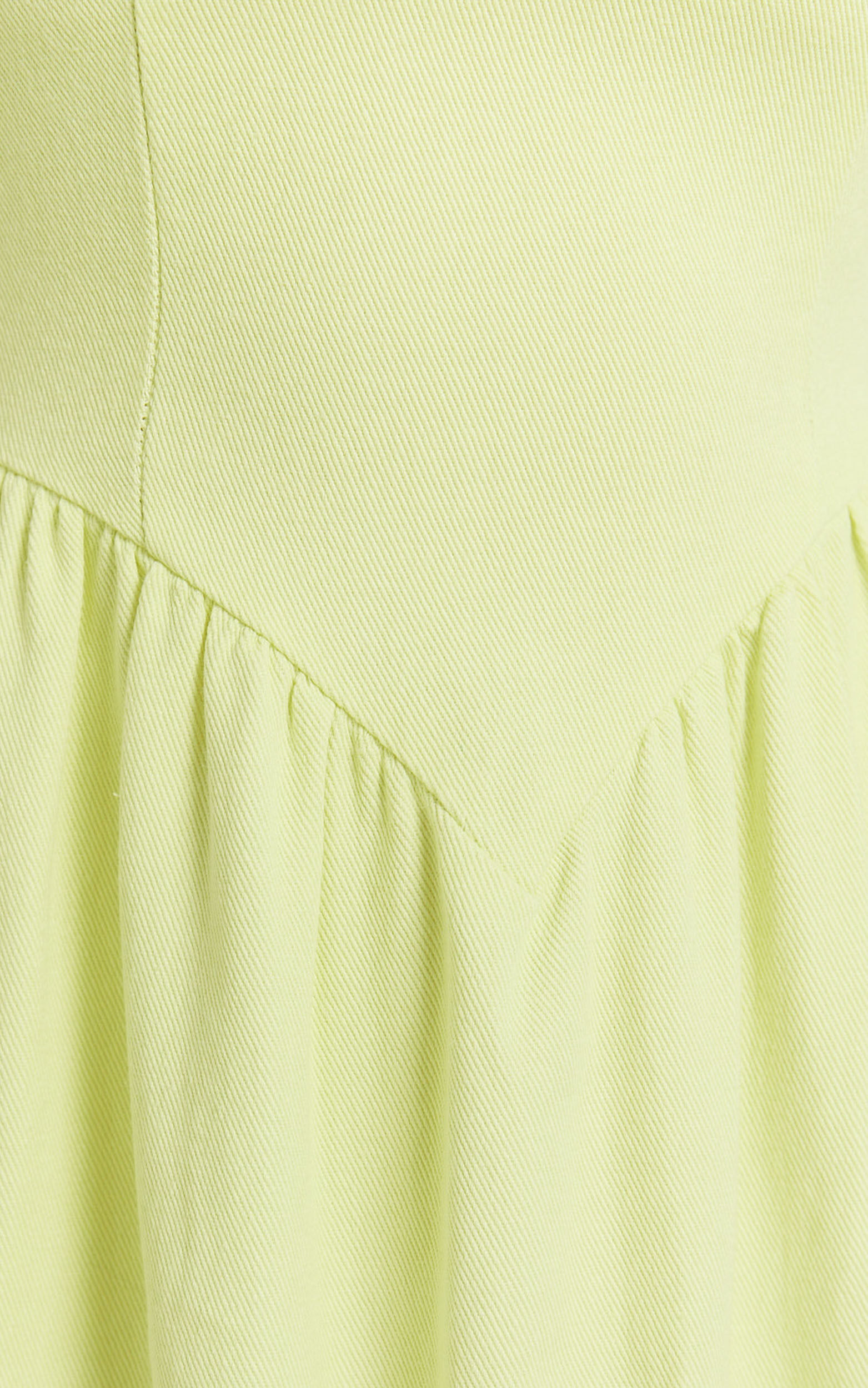 Rhaziya Midi Dress - Sleeveless Straight Neck Fit and Flare Dress in Citrus