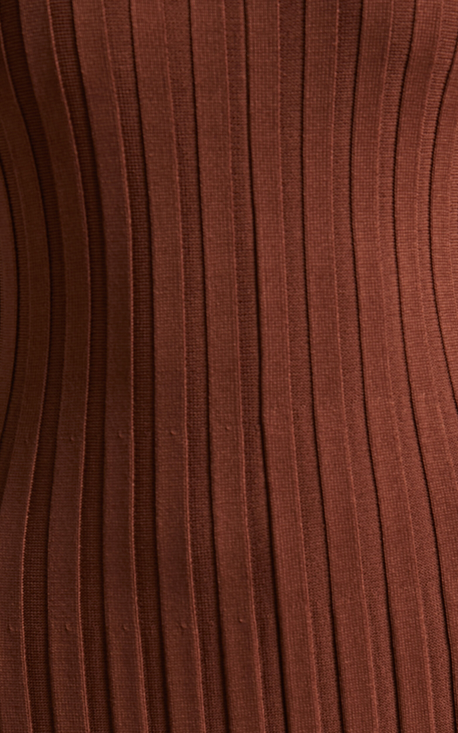 Blaire Midi Dress - Long Sleeve Tie Back Flare Dress in Chocolate