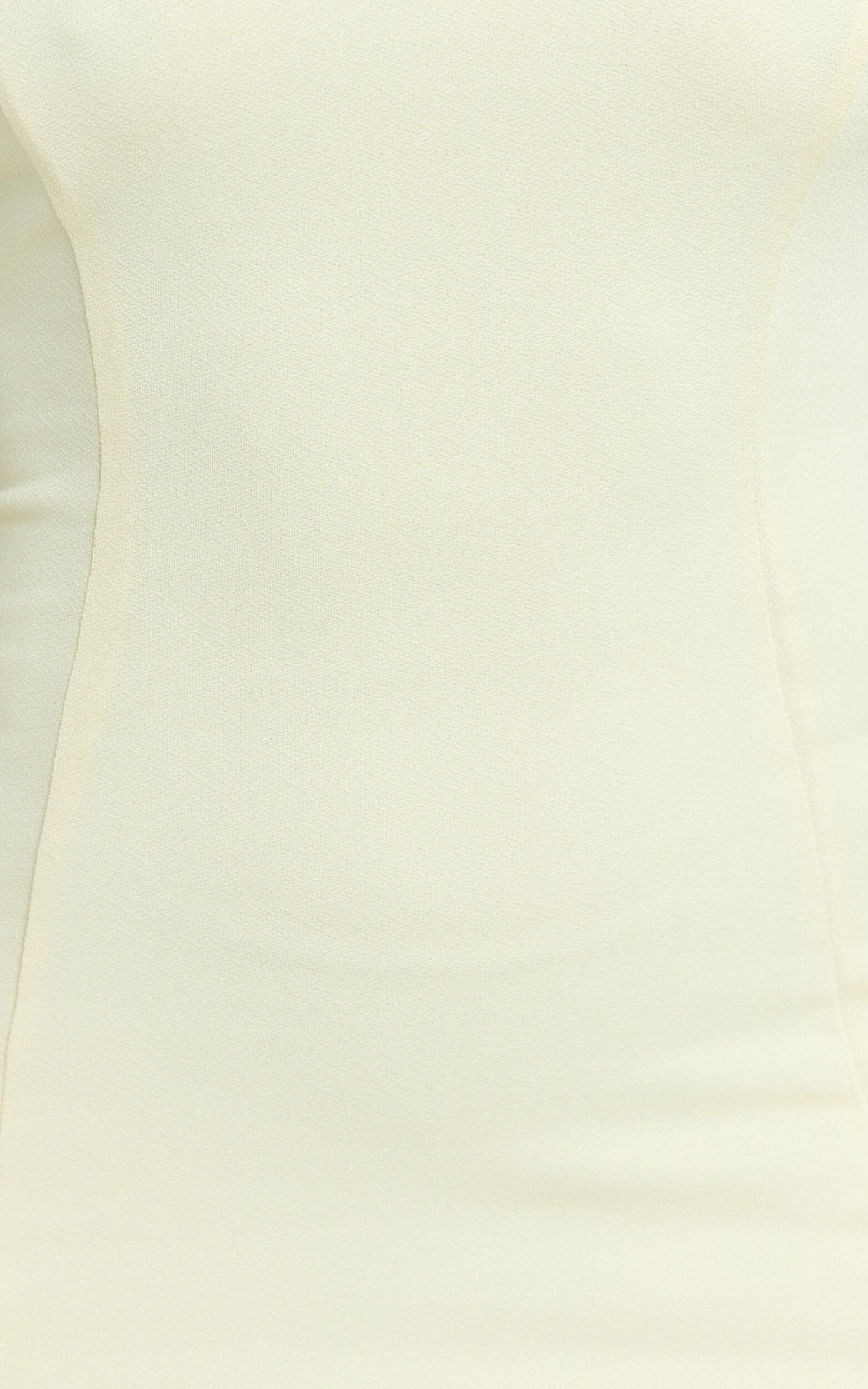 Sophie Mini Dress - Tie Neck Strapless Bodycon Dress in Lemon