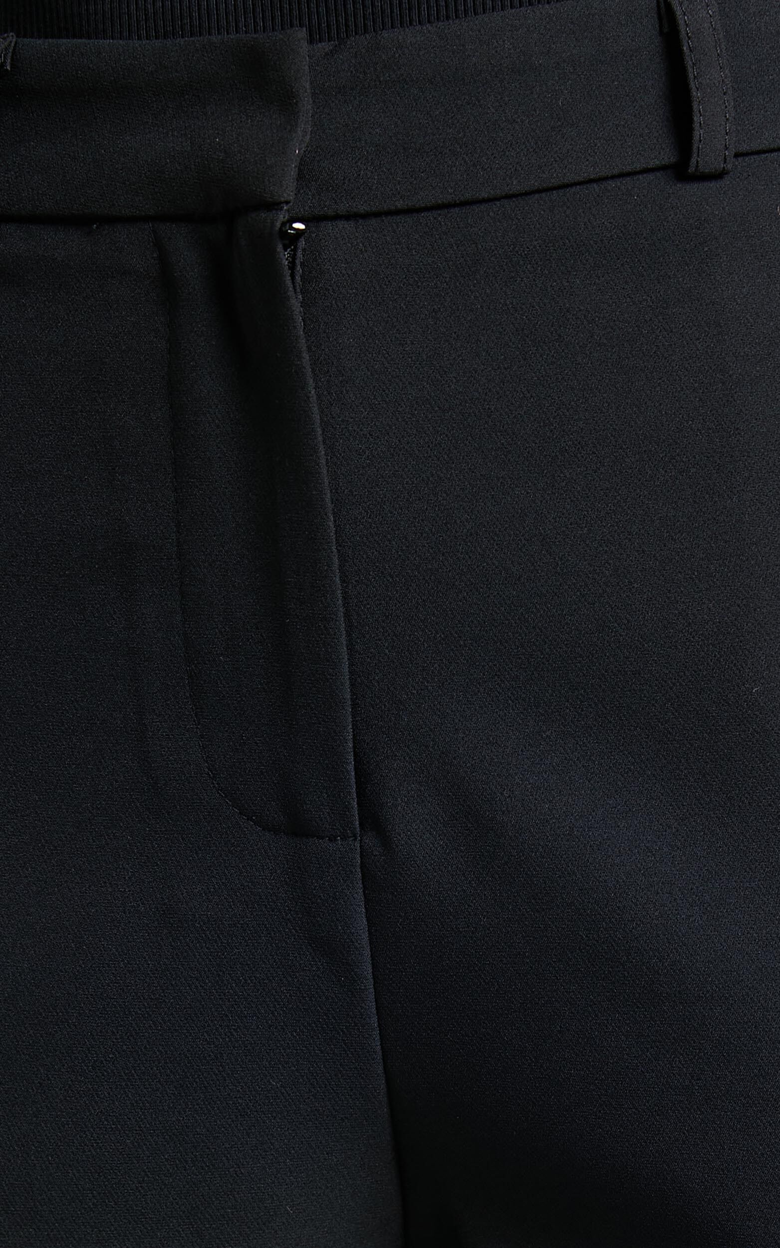 Hermie Pants - High Waisted Cropped Tailored Pants in Black