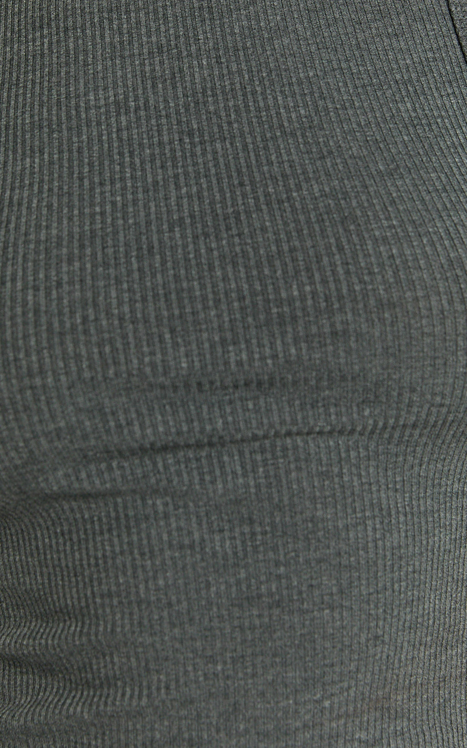 Can't You Tell Top - Ribbed Tank Top in Charcoal