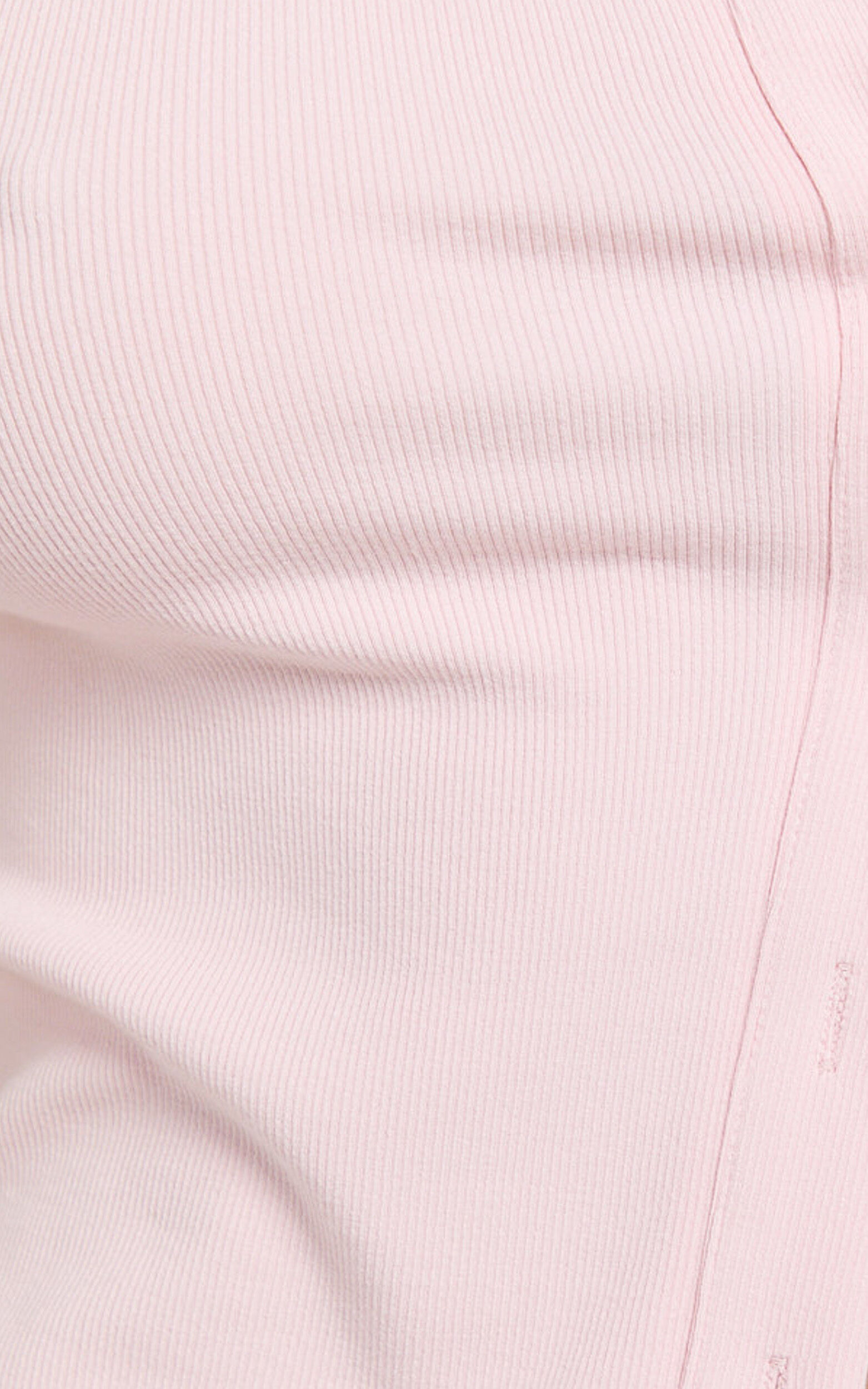 Brittany Two Piece Set - Ribbed Skirt Set in Pale Pink