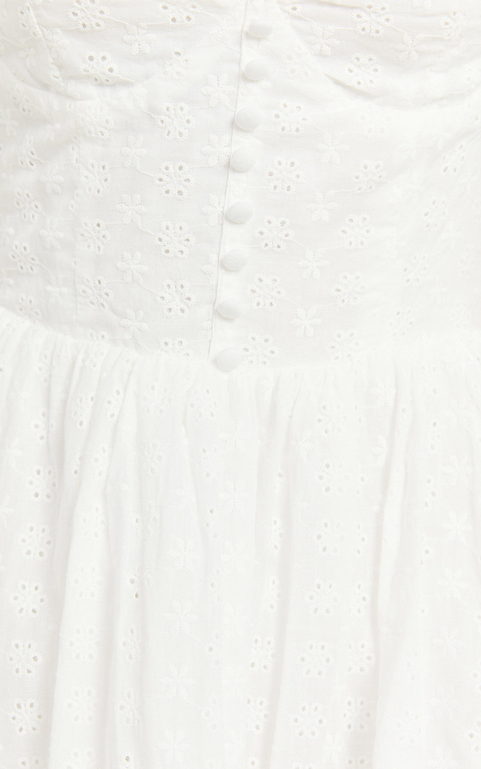 Jinky Mini Dress - Lace Detail Sweetheart Neckline Mini Dress in White