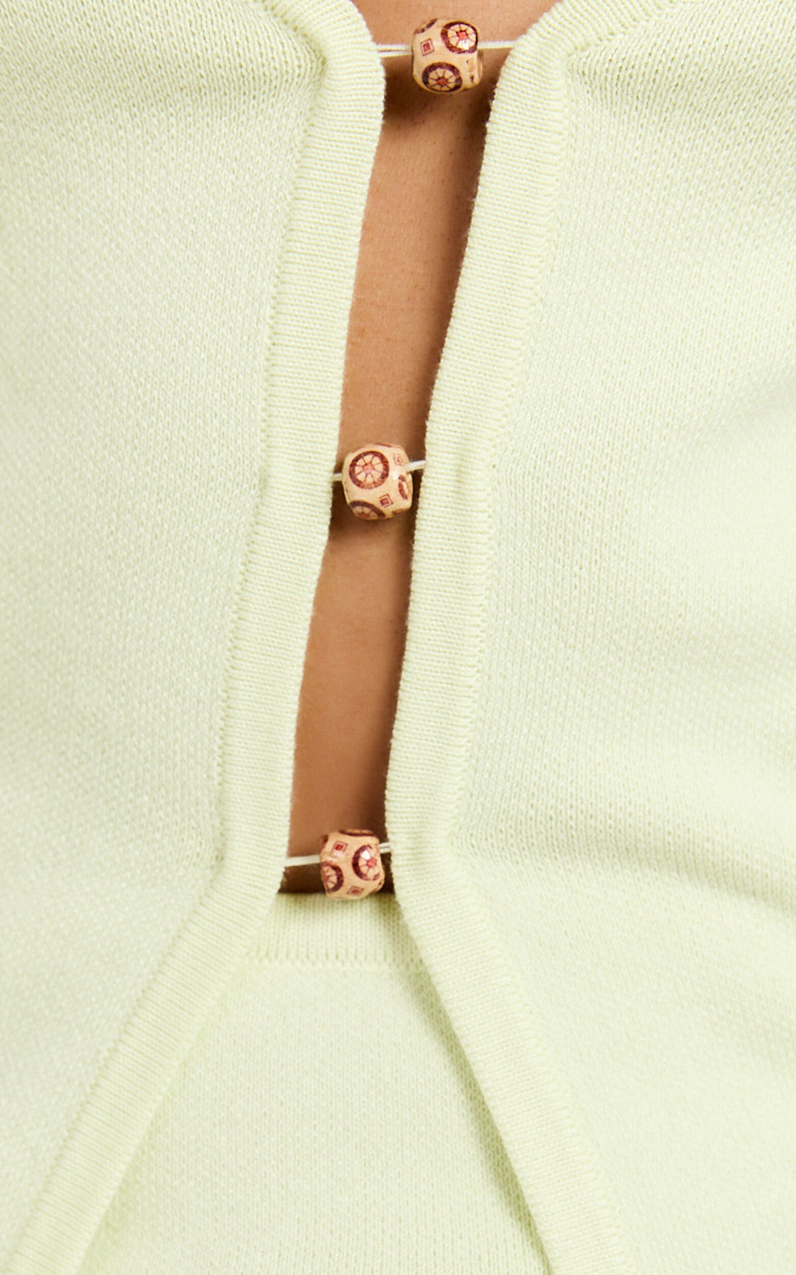 Kelly Two Piece Set - Recycled Long Line Knit Top and Fitted Knit Skirt in Lime