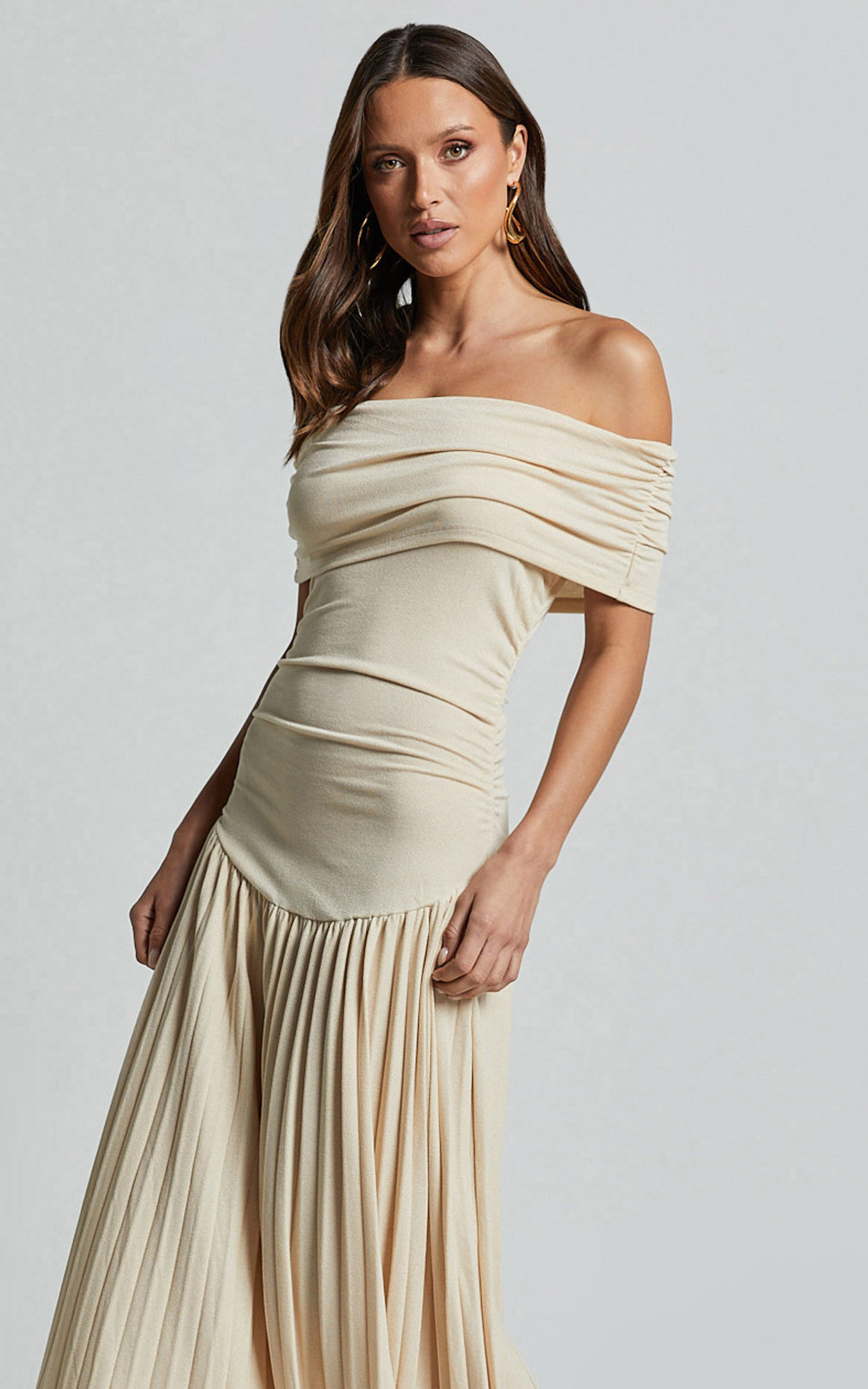 Lioness - Field Of Dreams Maxi Dress in Oatmeal
