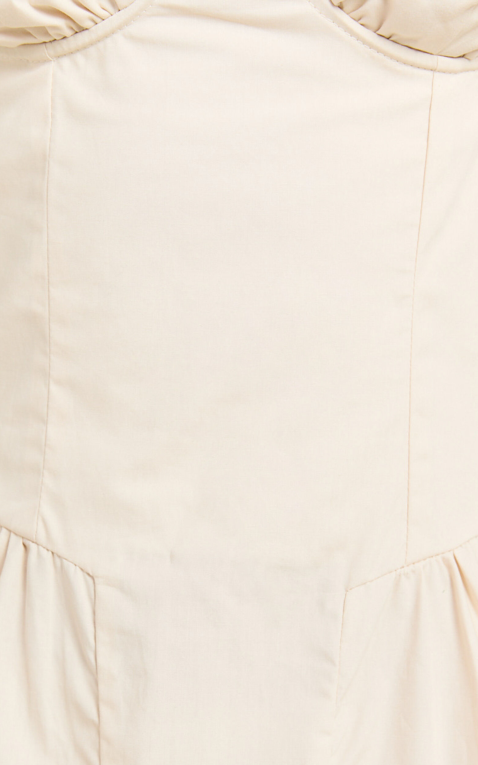 April Mini Dress - Sweetheart Wide Pleated Dress in Sand