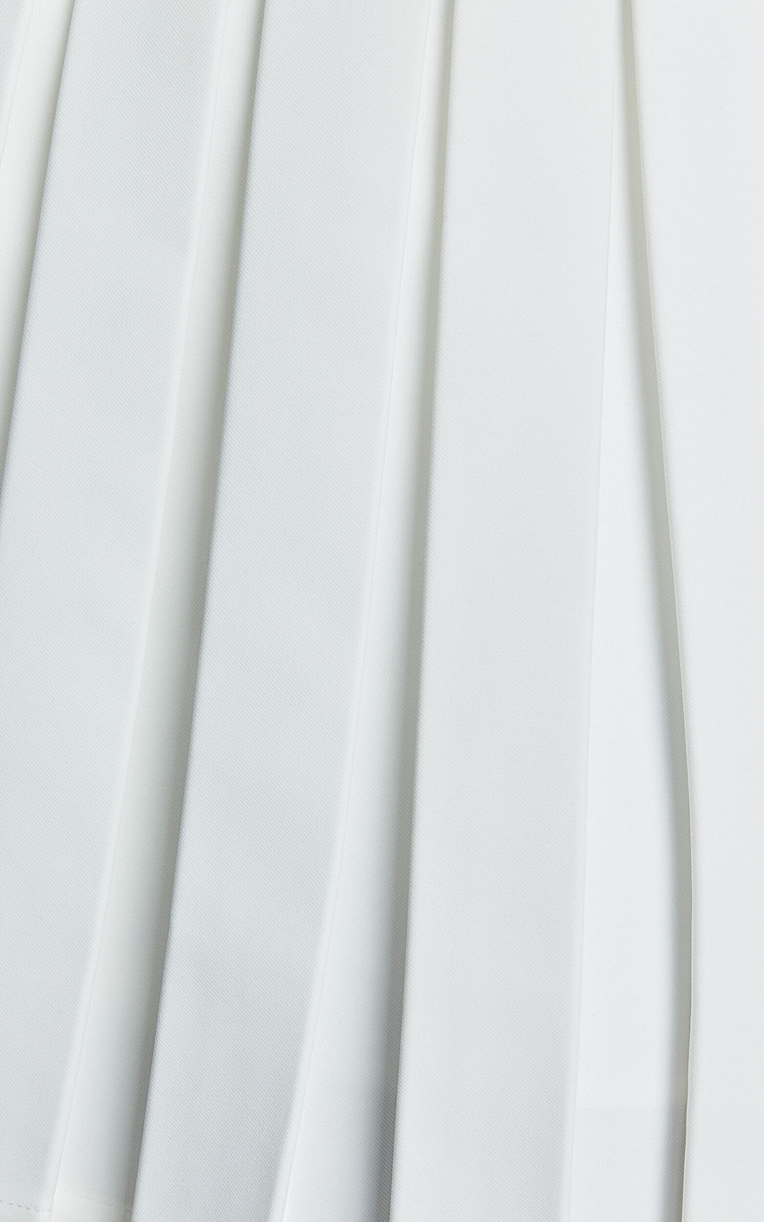 Harlee Mini Skirt - Pleated A line Skirt in White
