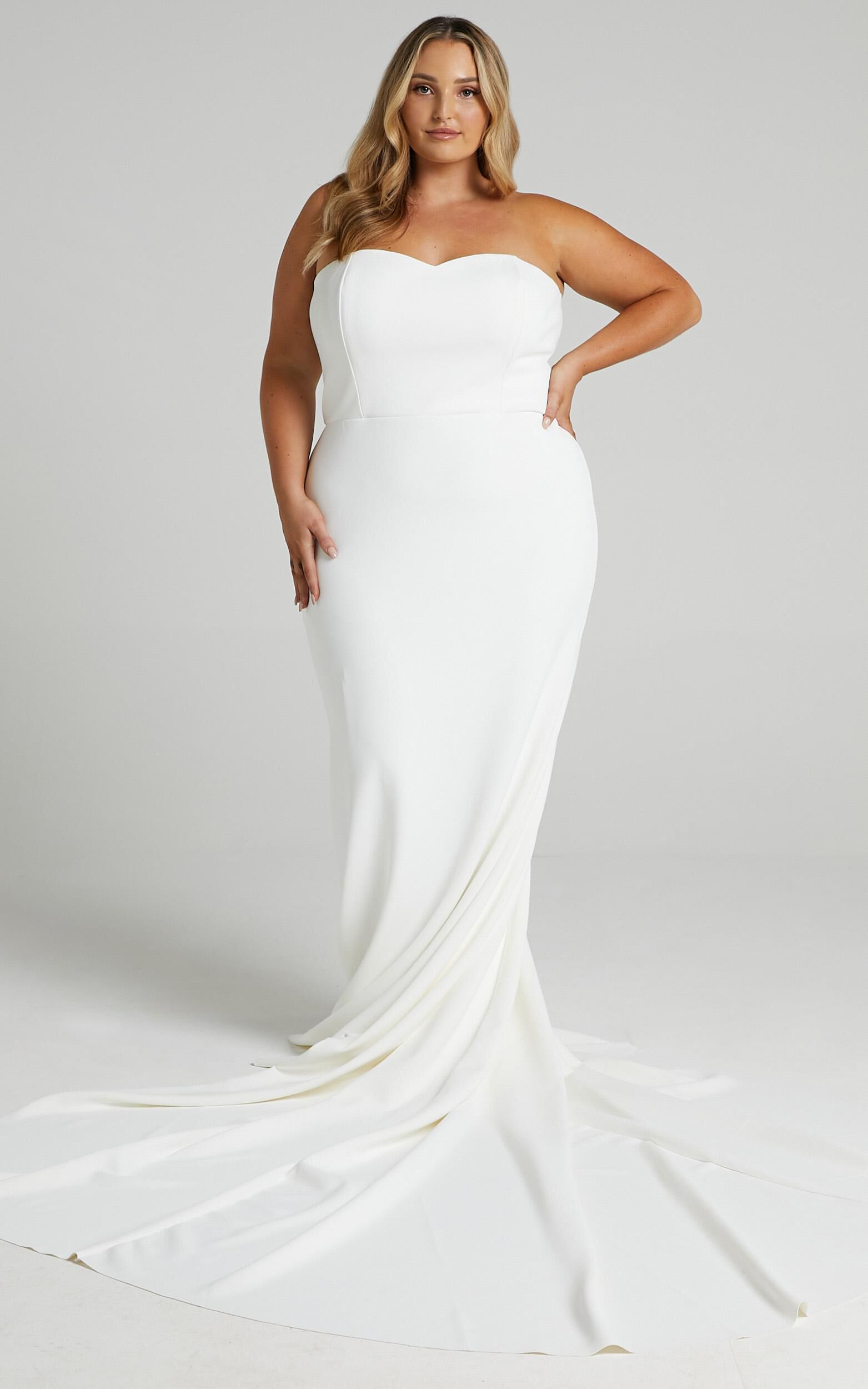 Vows For Life Bridal Gown - Strapless Mermaid Gown in White