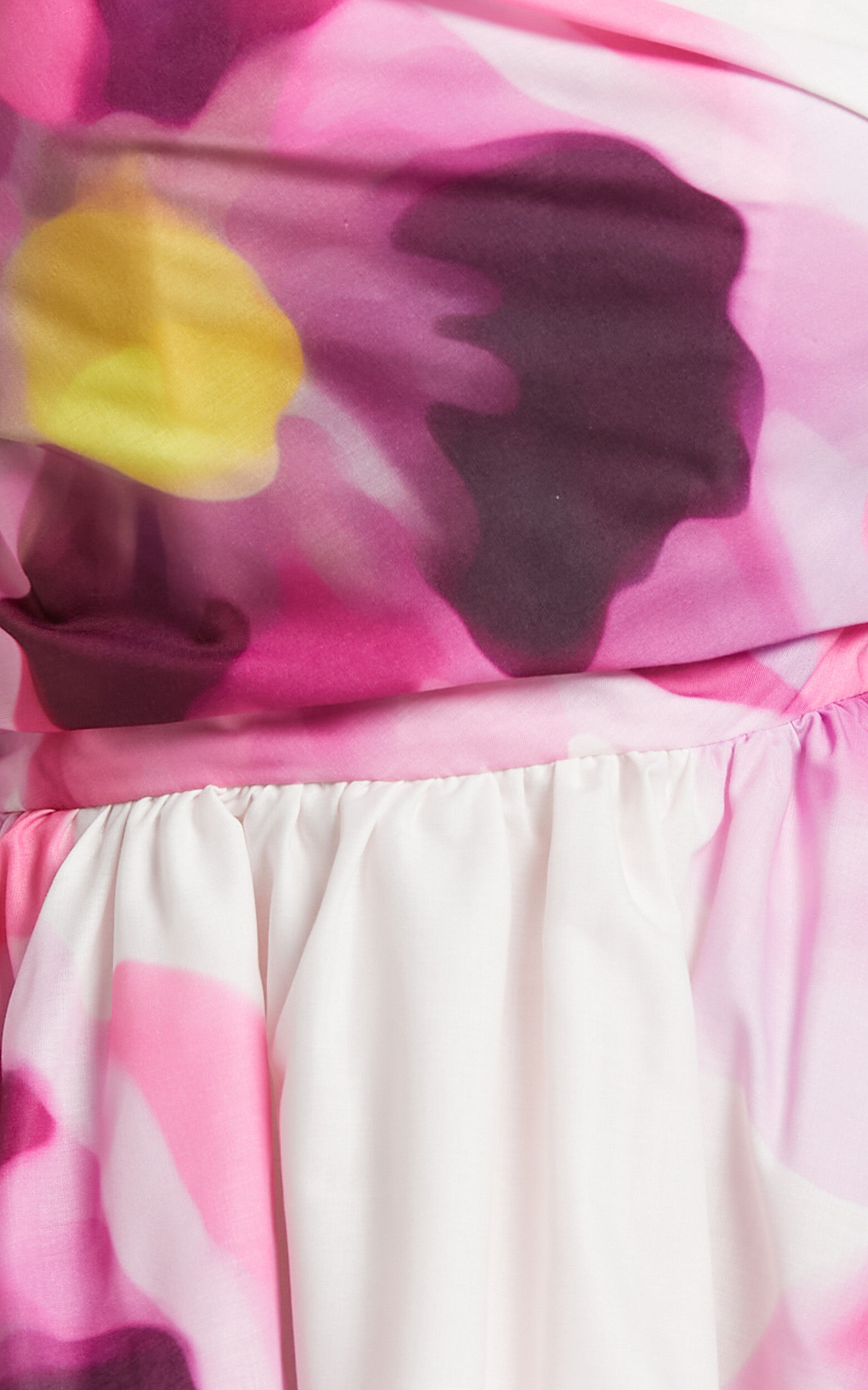 Claudie Off Shoulder Mini Dress in Zinnia Bloom