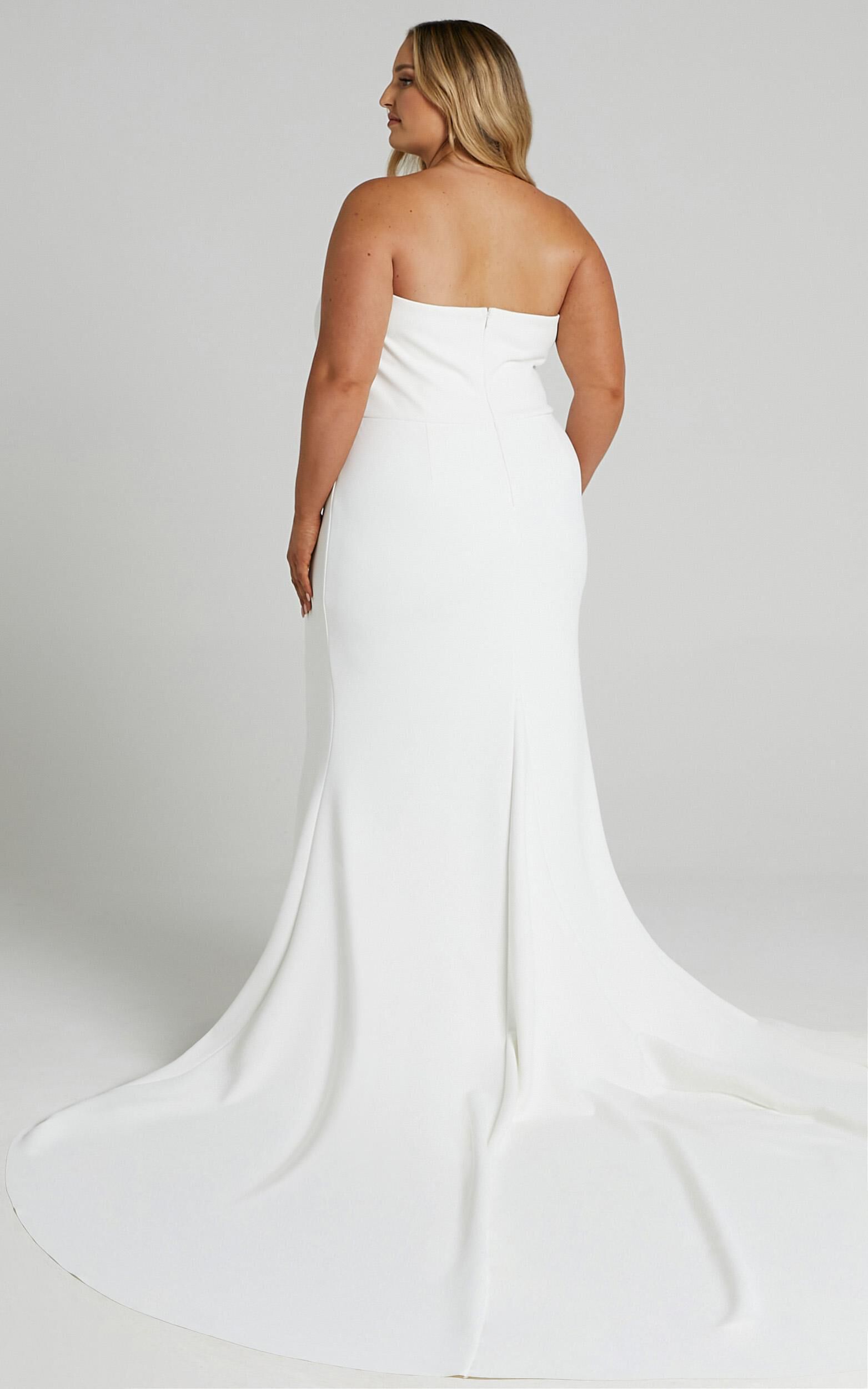 Vows For Life Bridal Gown - Strapless Mermaid Gown in White
