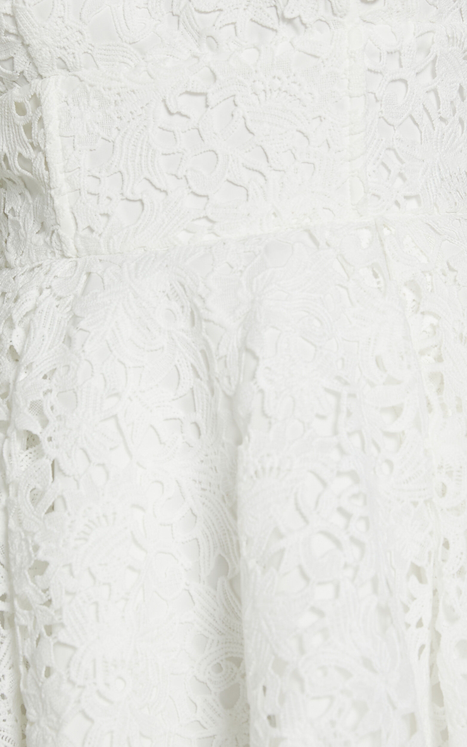 Lilia Mini Dress - Corset Scoop Neck Fit And Flare Dress in White