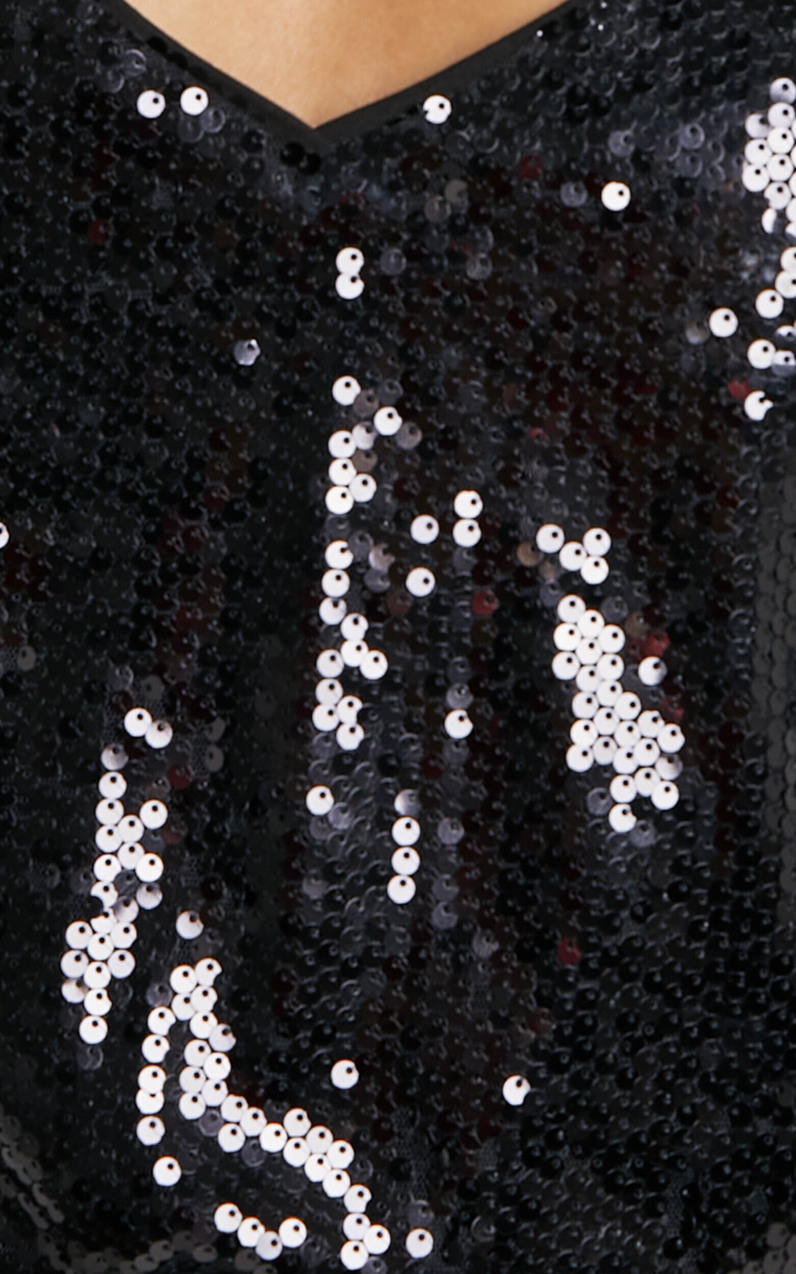 Manika Bodysuit - Sequin Bodysuit in Black