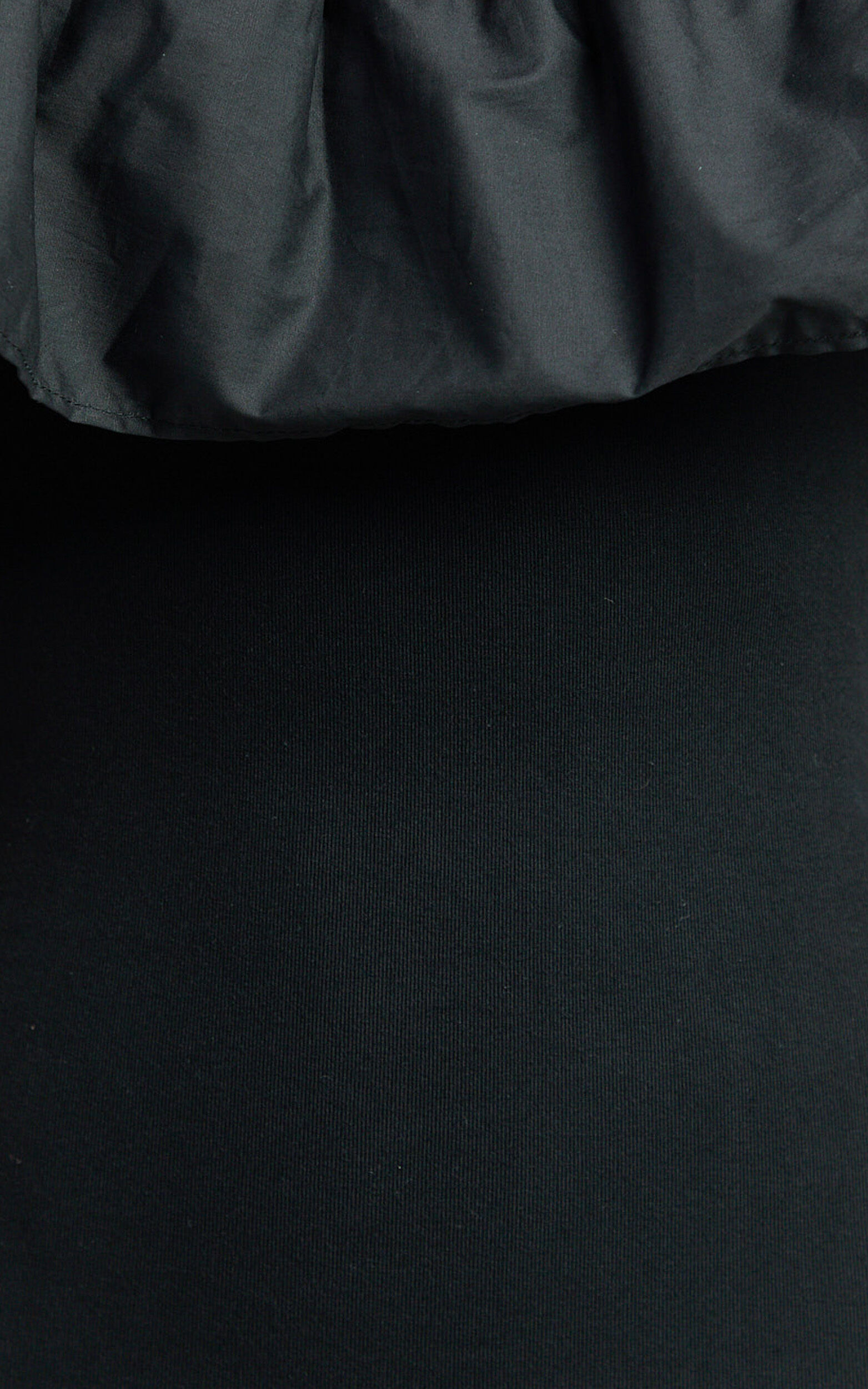 Carol Maxi Dress - Off Shoulder Frill Neckline Dress in Black