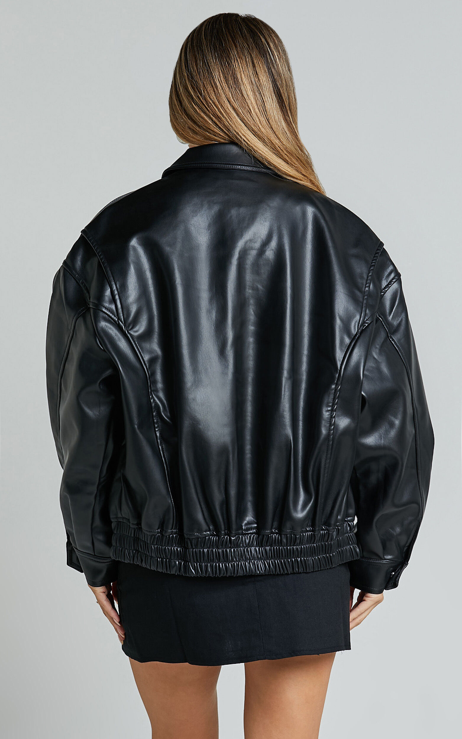 Lioness - Kenny Bomber Jacket in Jet Black